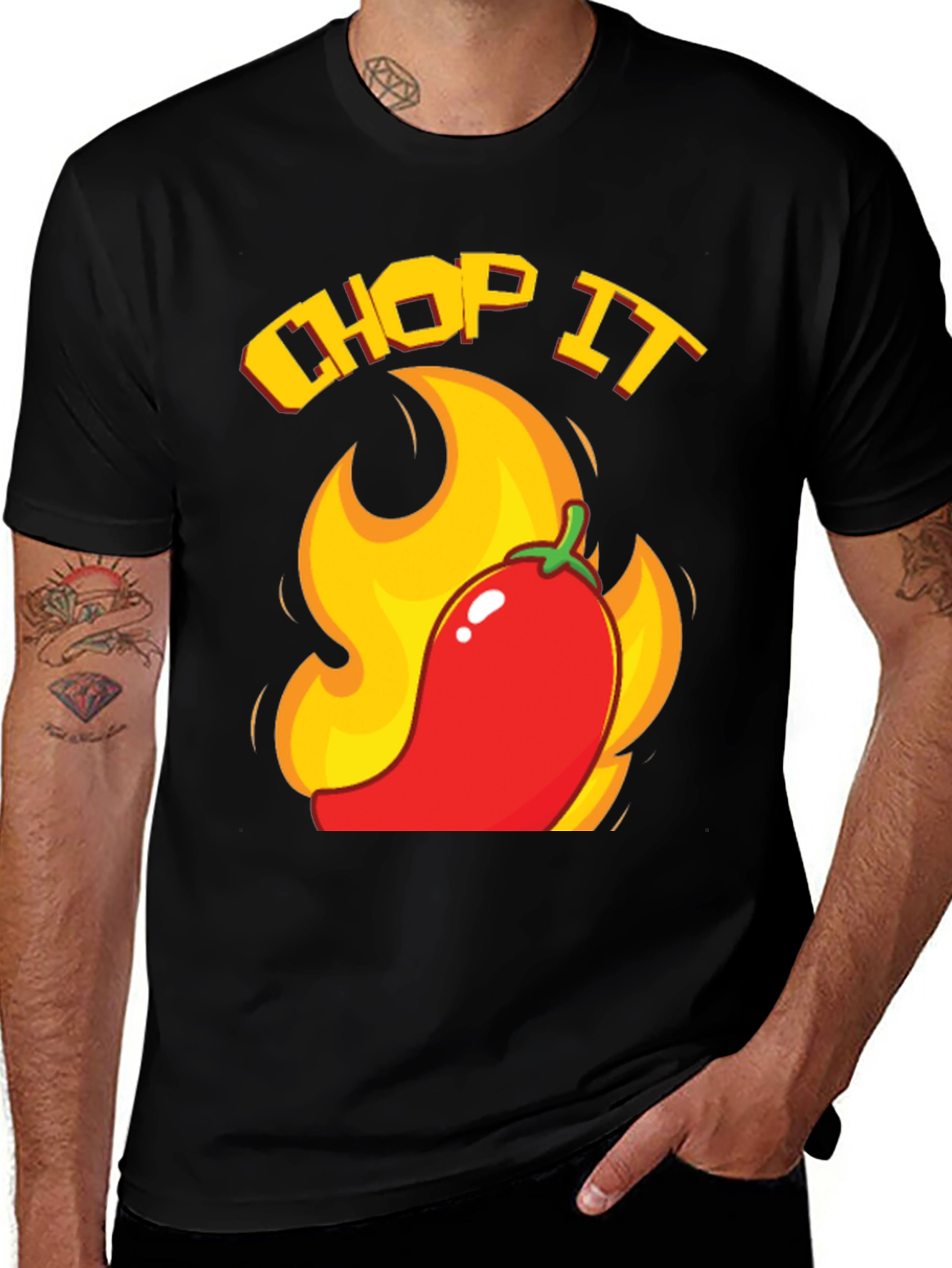 Variant 18 of Chop It! Spicy Chili Pepper Graphic Tee