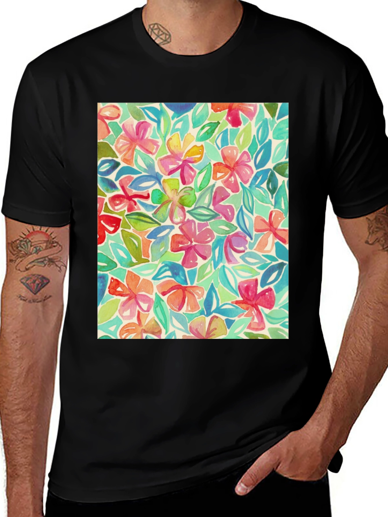Variant 30 of Floral Watercolor T-Shirt