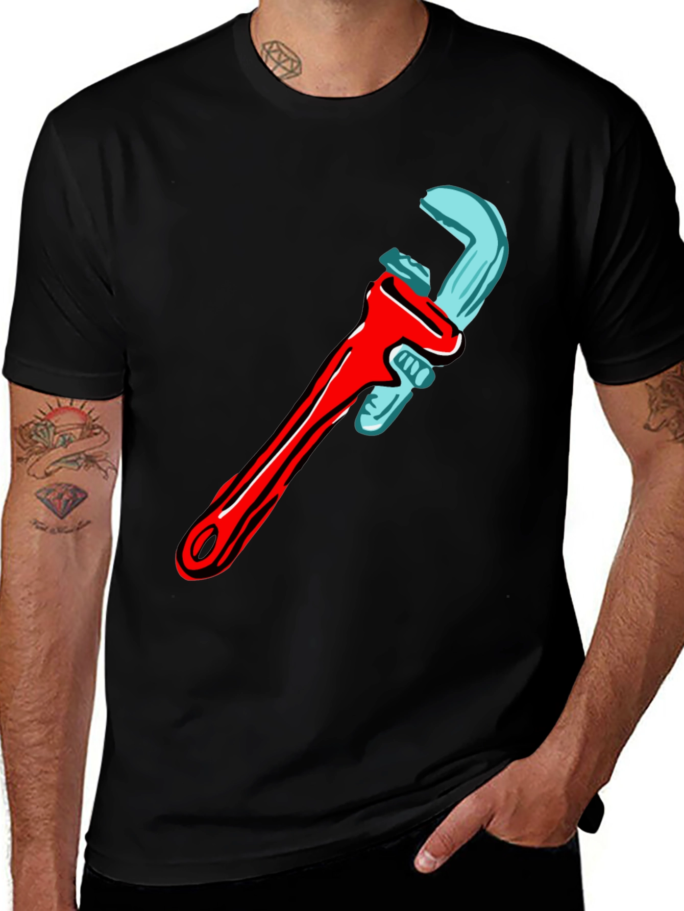 Variant 22 of Wrench Graphic T-Shirt - Cool Tool Design
