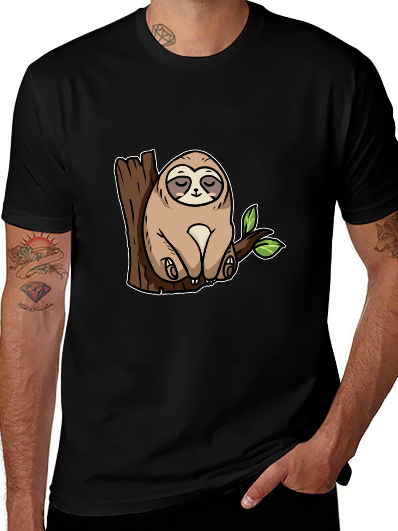 Variant 27 of Sloth on Tree T-Shirt - Cute Animal Tee