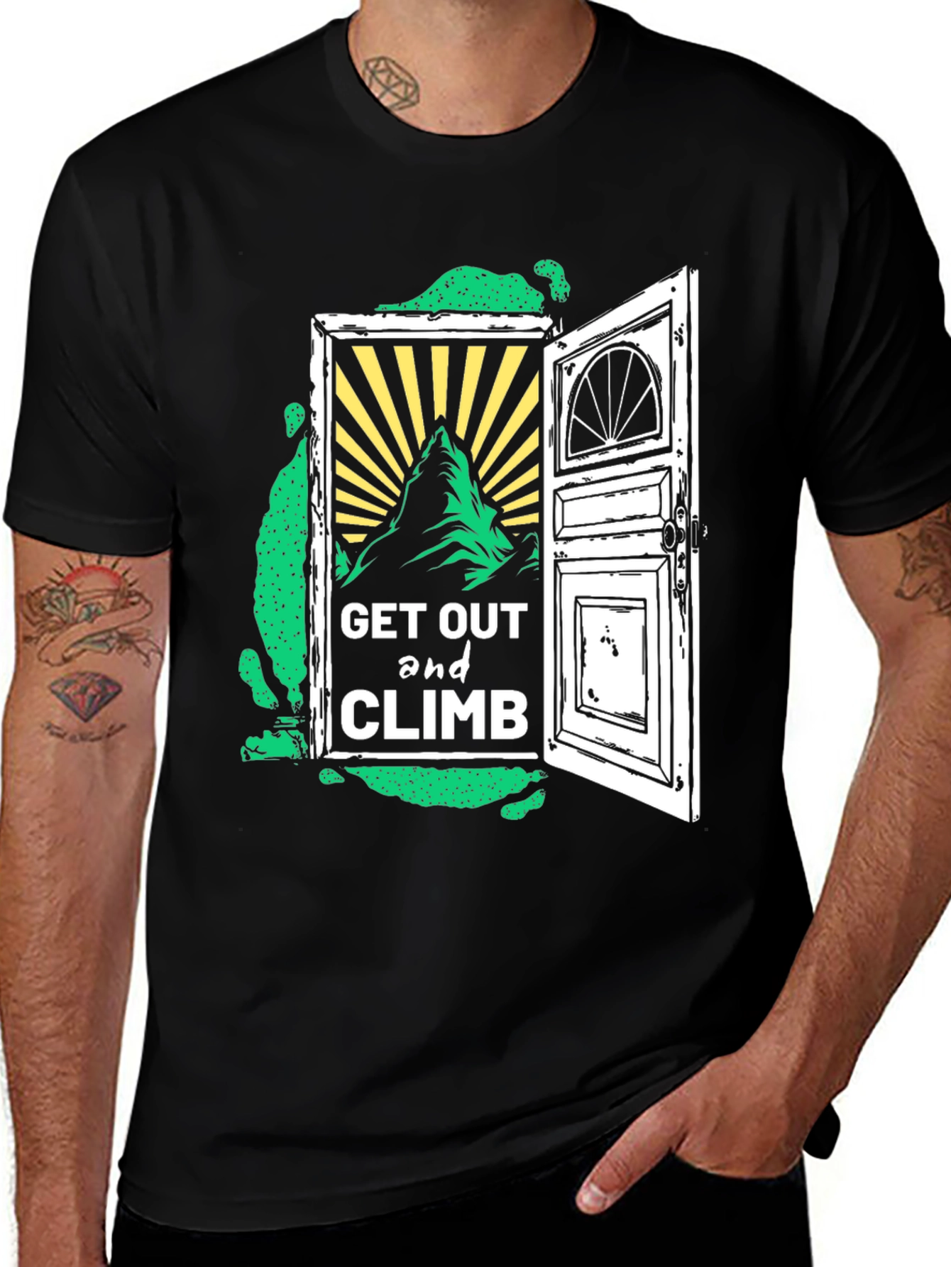 Variant 26 of Get Out and Climb Graphic T-Shirt