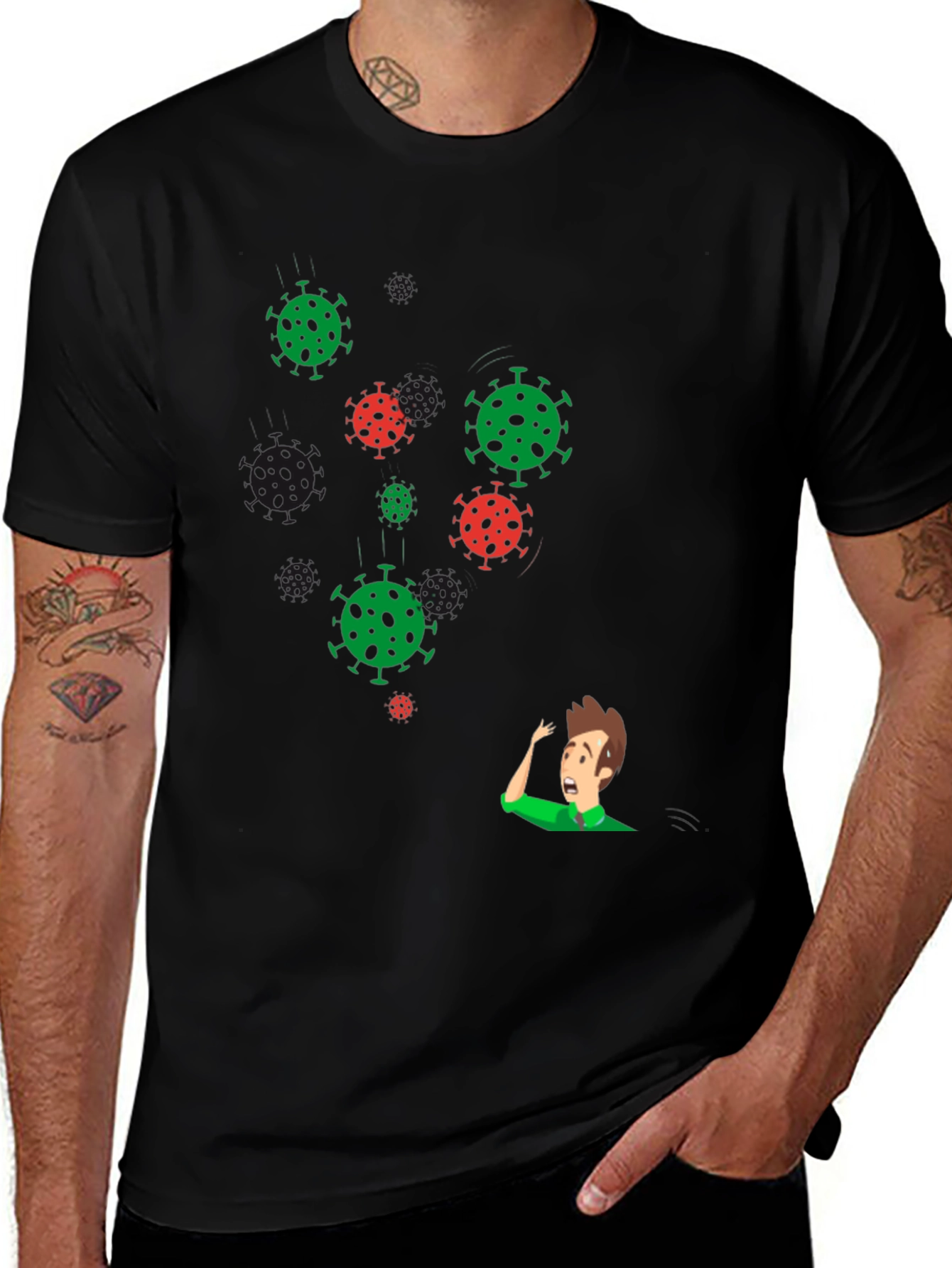 Variant 3 of COVID Awareness Graphic Tee - Virus Humor