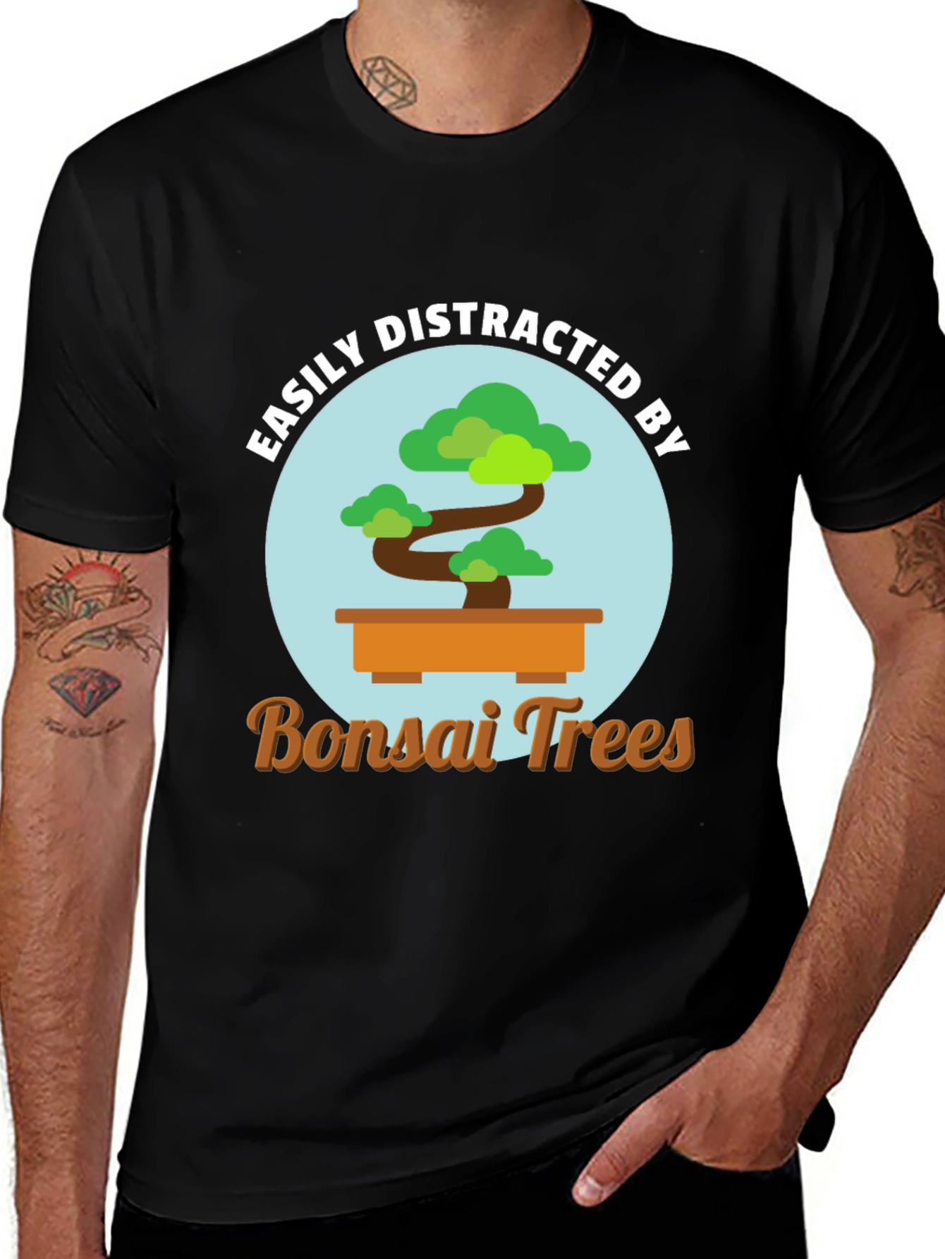 Variant 29 of Easily Distracted By Bonsai Trees Graphic T-Shirt