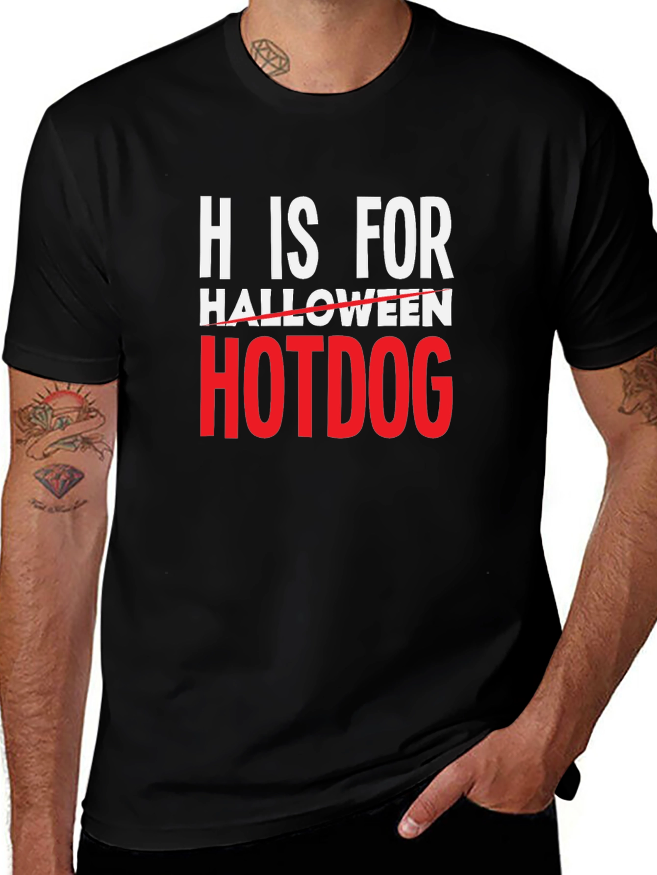 Variant 2 of Funny Halloween Hotdog T-Shirt