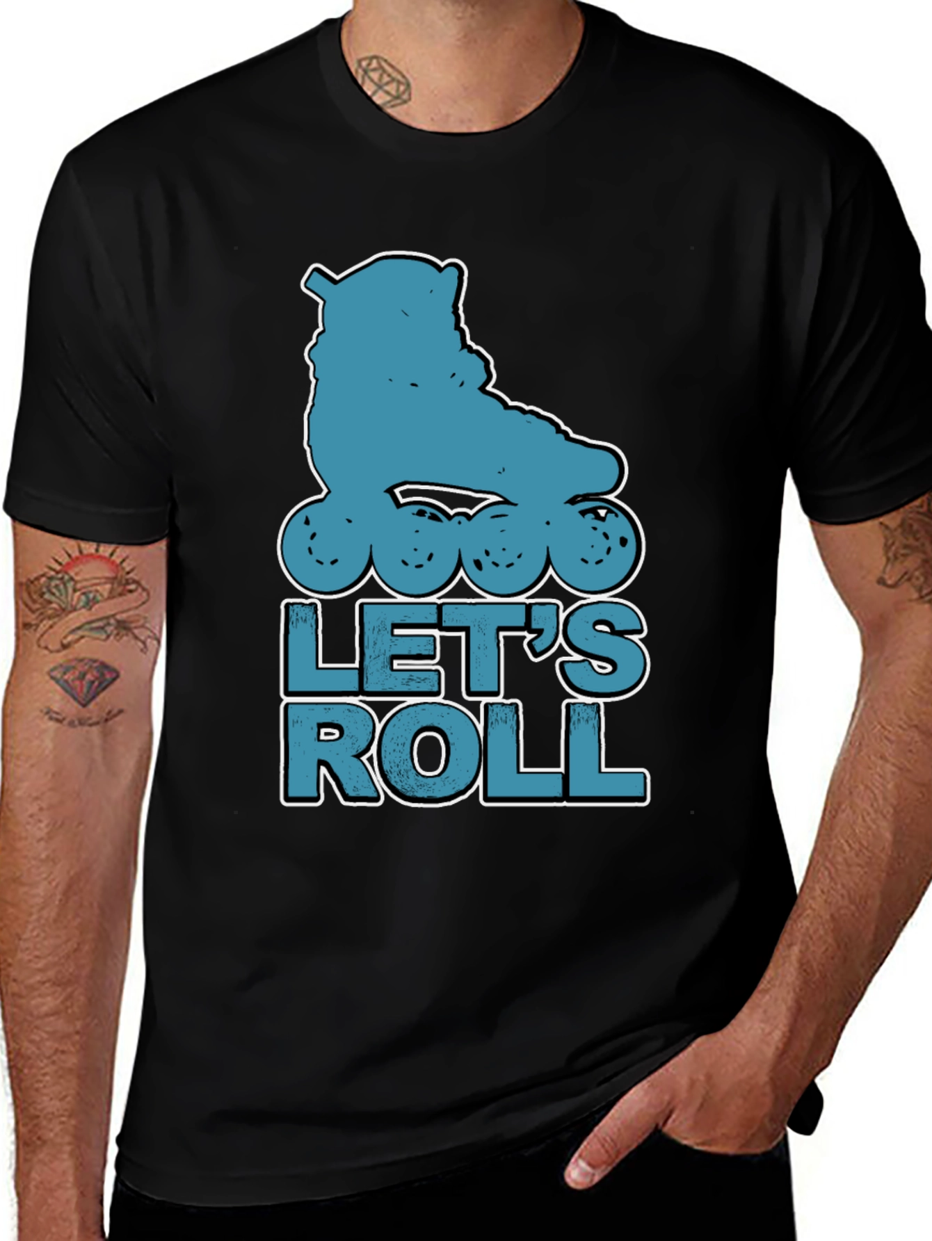 Variant 15 of Let's Roll Roller Skate T-Shirt
