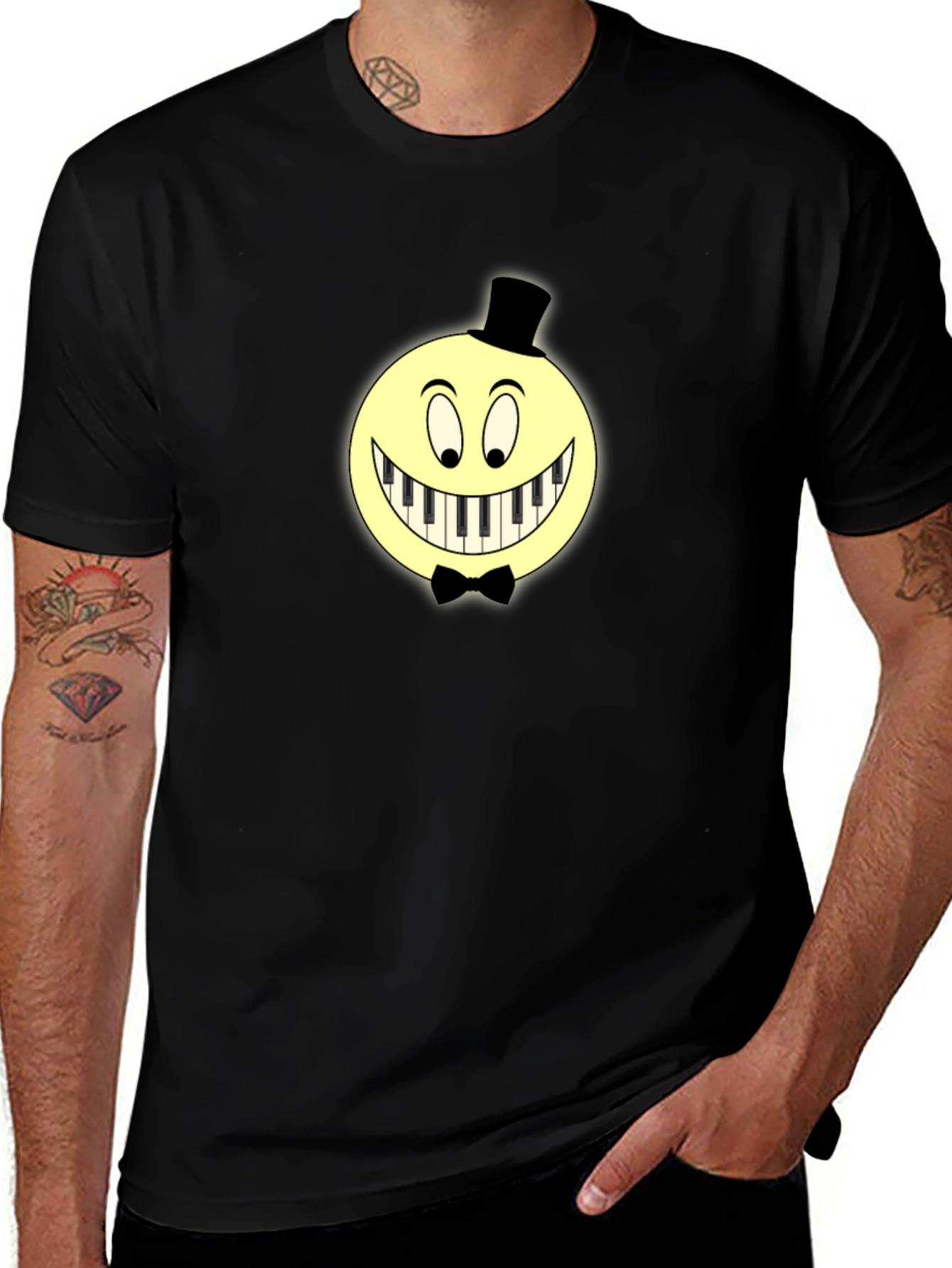 Variant 22 of Piano Smile Graphic T-Shirt - Unique Design