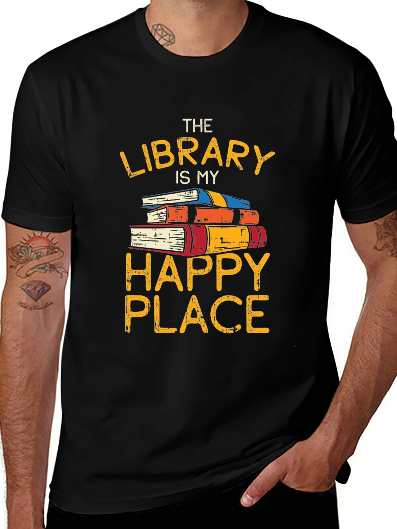 Variant 12 of Library is My Happy Place T-Shirt