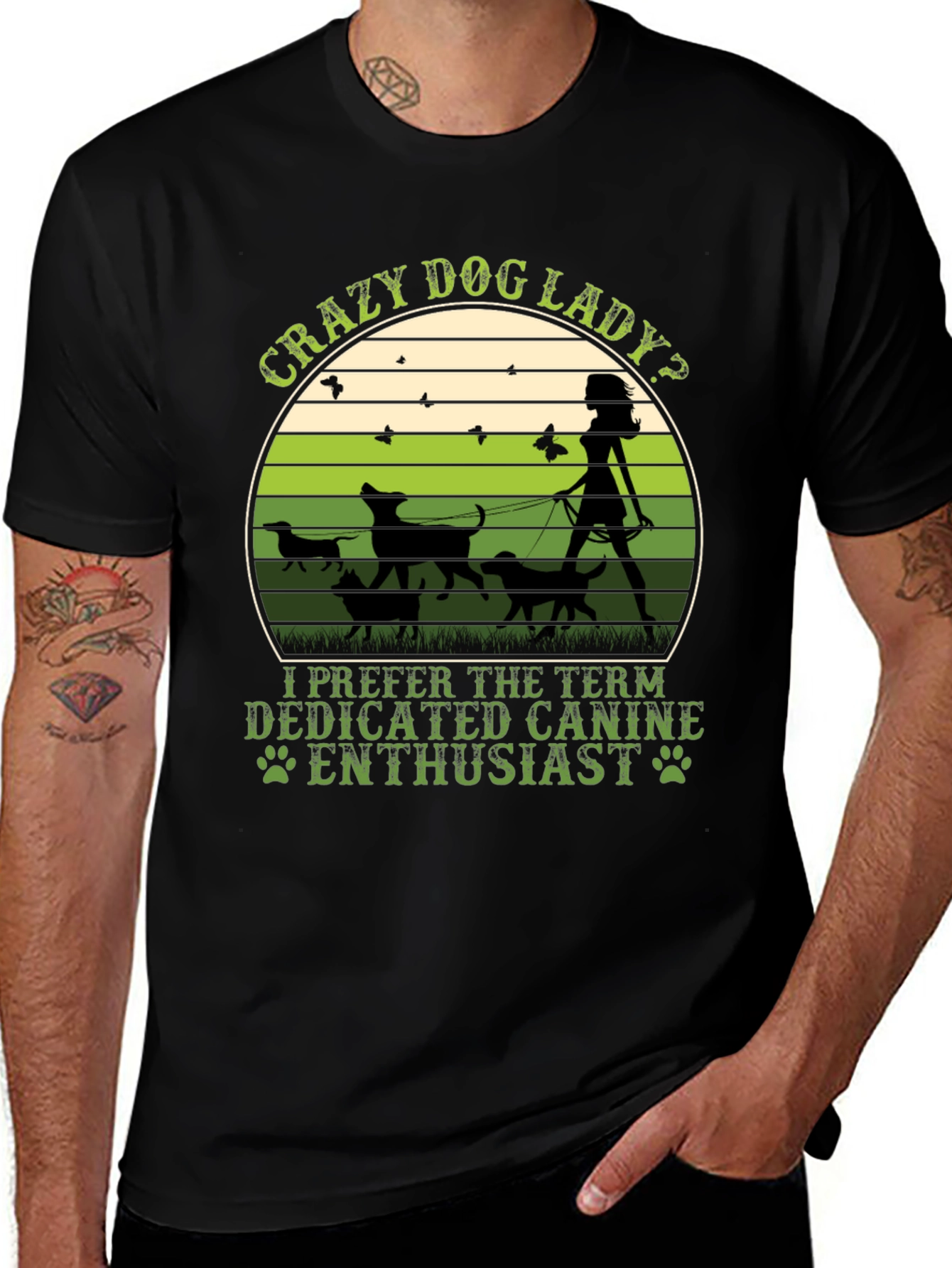 Variant 13 of Crazy Dog Lady T-Shirt