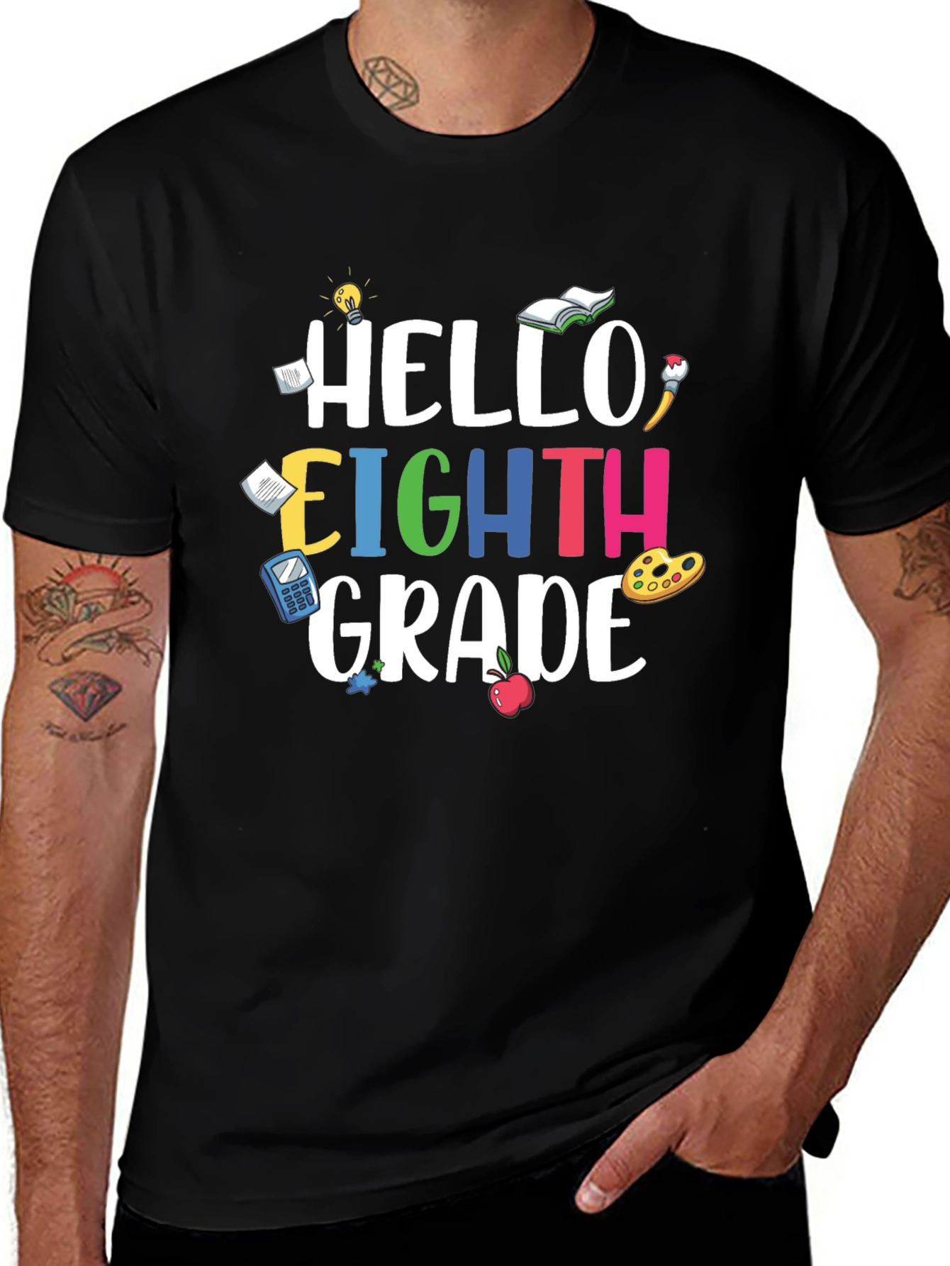 Hello Eighth Grade T-Shirt, Back to School Tee