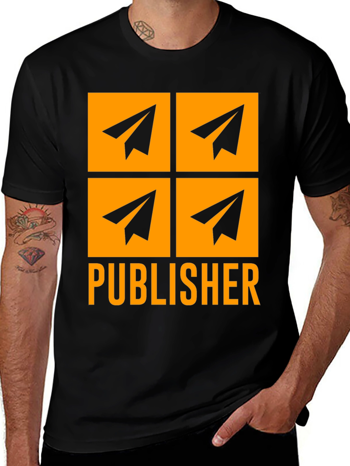Variant 29 of Publisher Paper Airplane T-Shirt