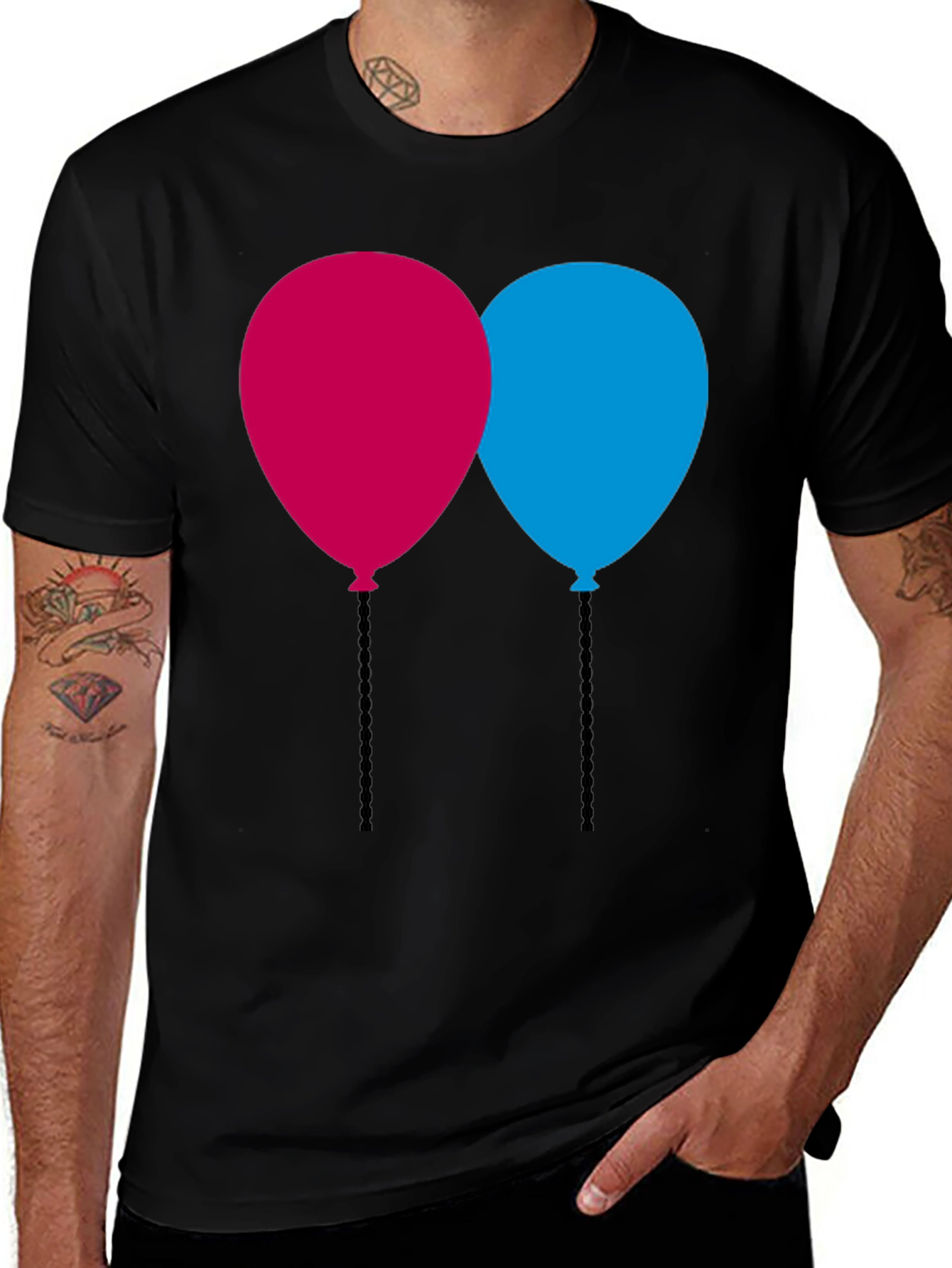 Variant 22 of Balloons Graphic T-Shirt - Fun Party Celebration Tee