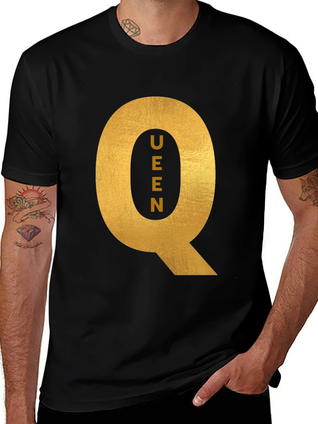 Variant 22 of Queen Q Black Graphic Tee