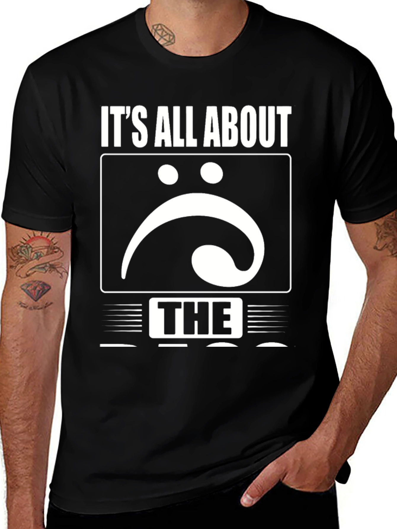 Variant 16 of It's All About The Bass Clef T-Shirt