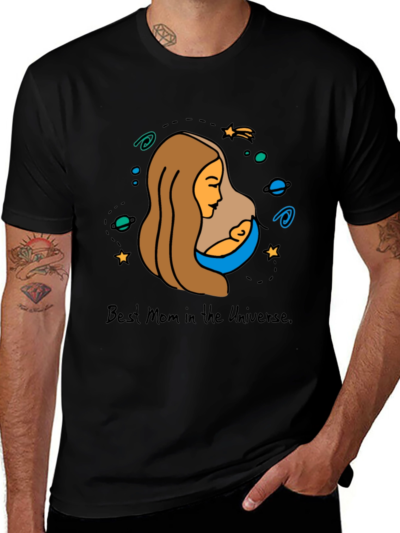 Variant 3 of Best Mom in the Universe T-Shirt