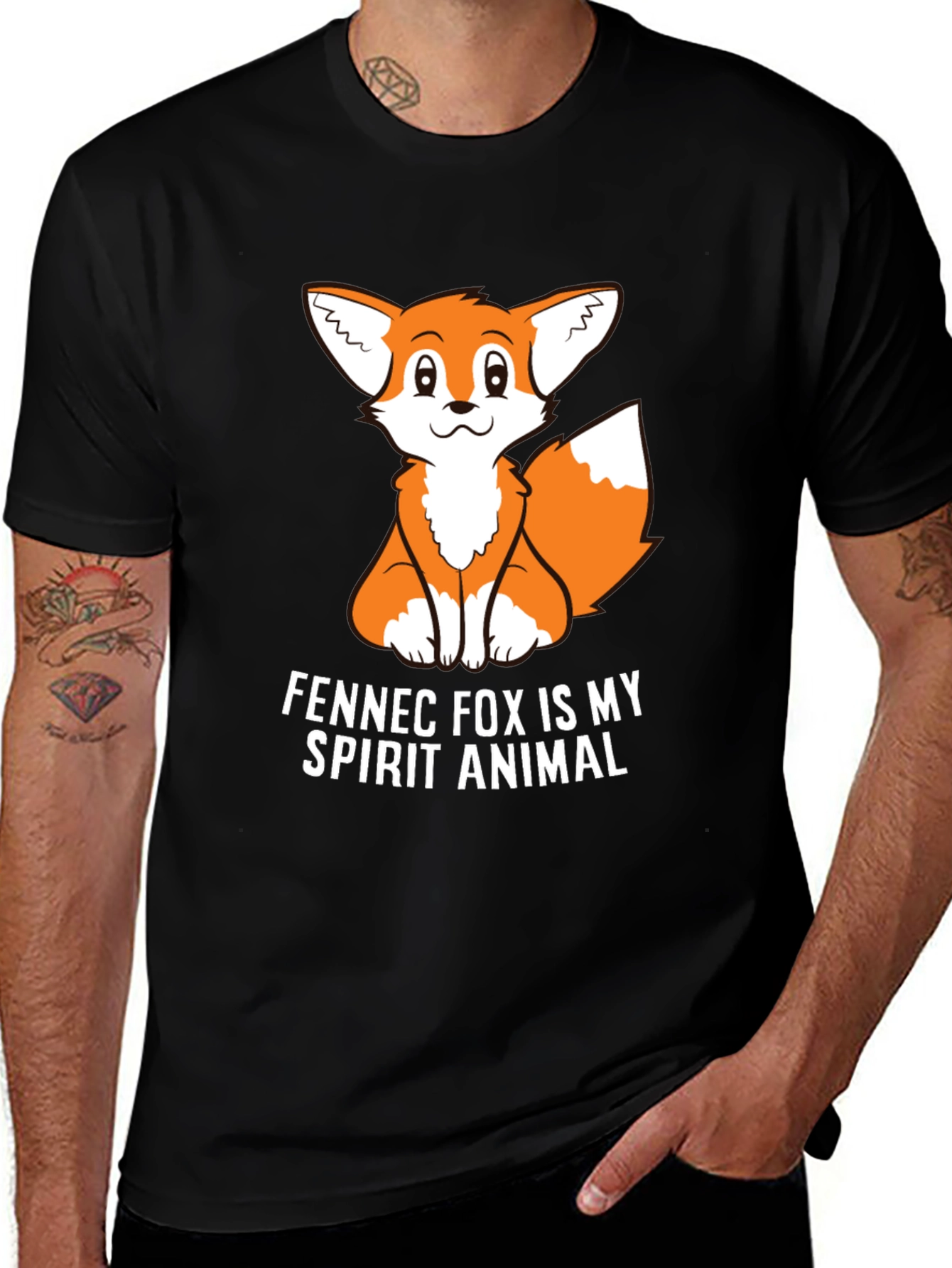 Fennec Fox Spirit Animal Graphic Tee - Unisex