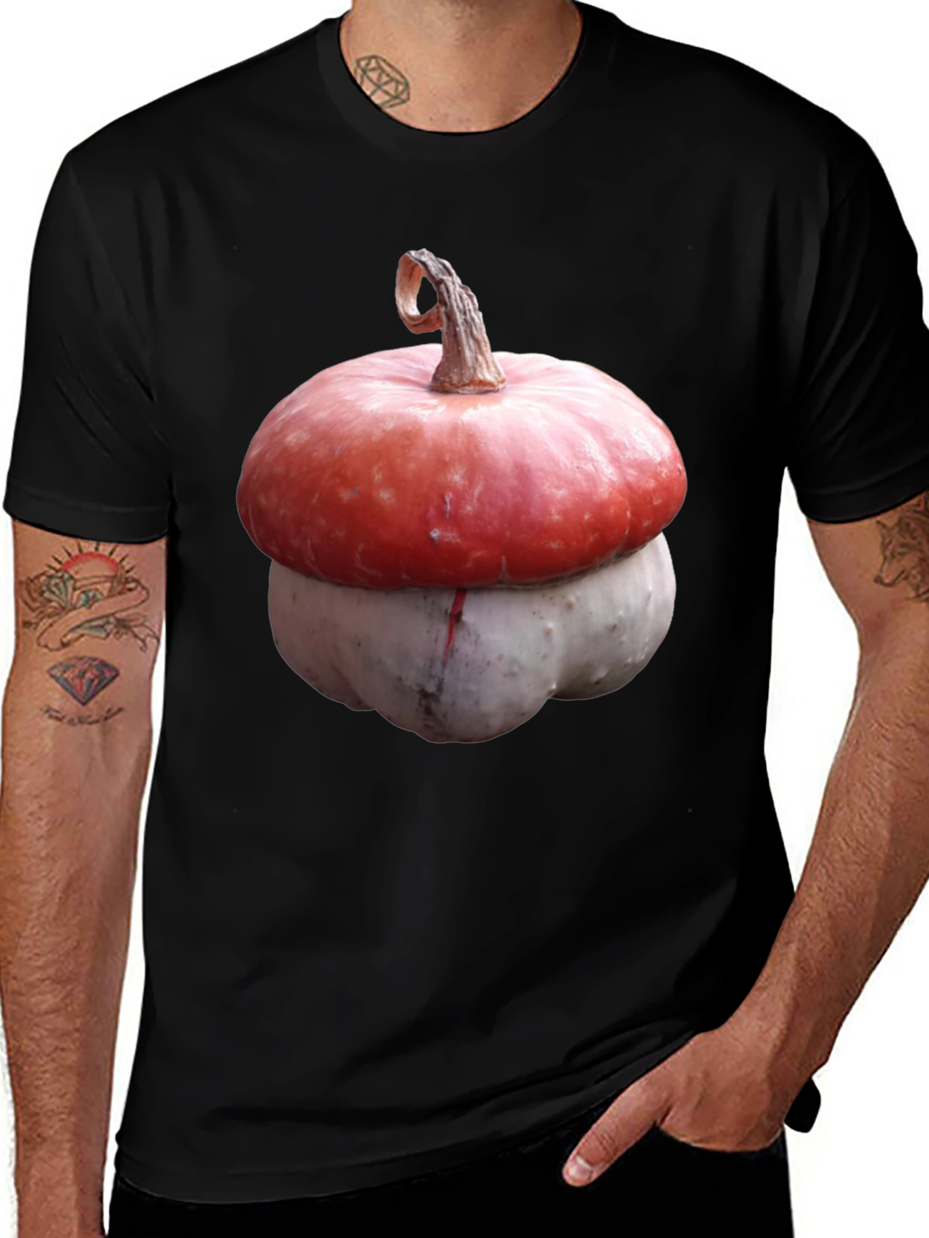 Variant 29 of Novelty Pumpkin Stack Graphic T-Shirt