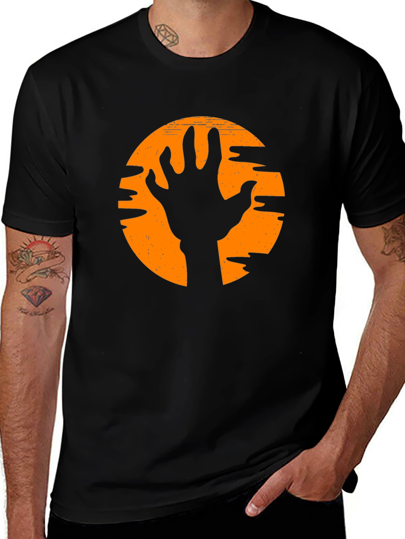 Halloween Zombie Hand T-Shirt - Graphic Tee