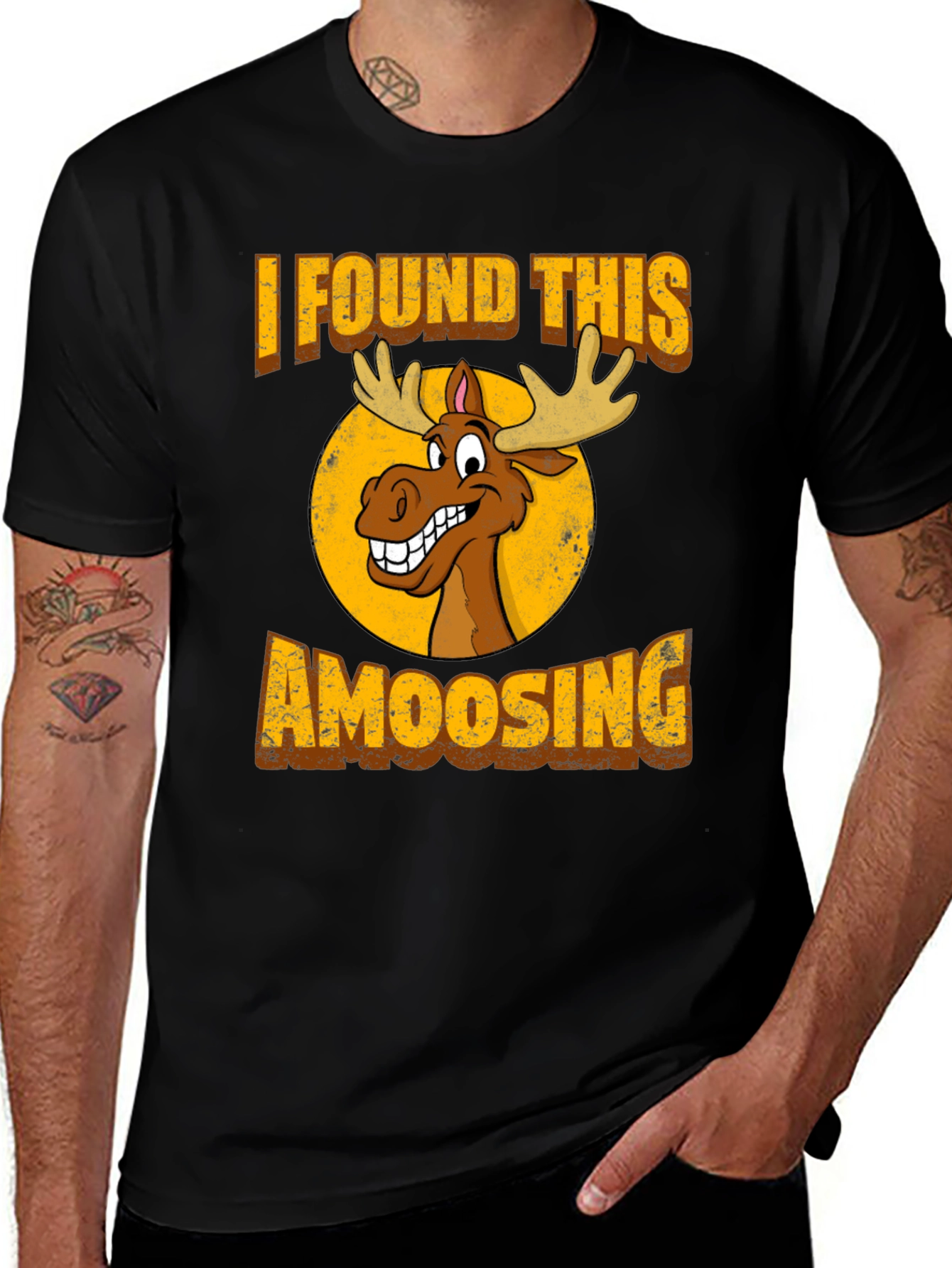 Variant 3 of Amoosing T-Shirt: Funny Moose Graphic Tee