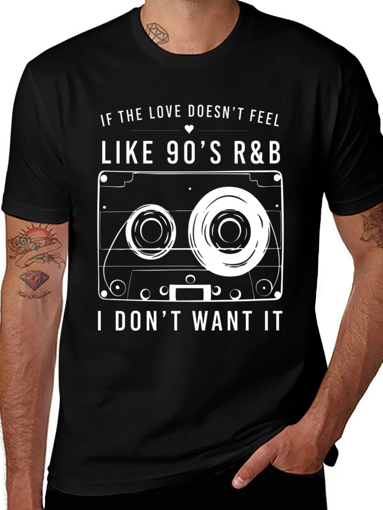 Variant 29 of 90's R&B Cassette Tape T-Shirt