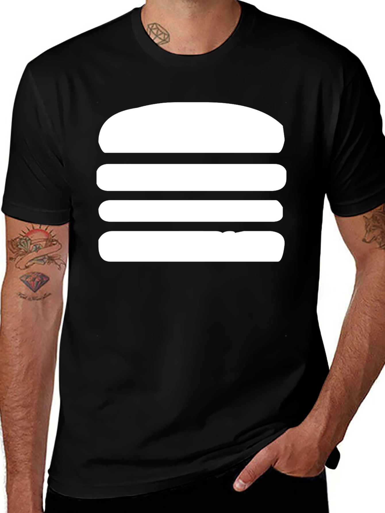 Variant 14 of Burger Graphic Tee - Unisex Cotton Comfort