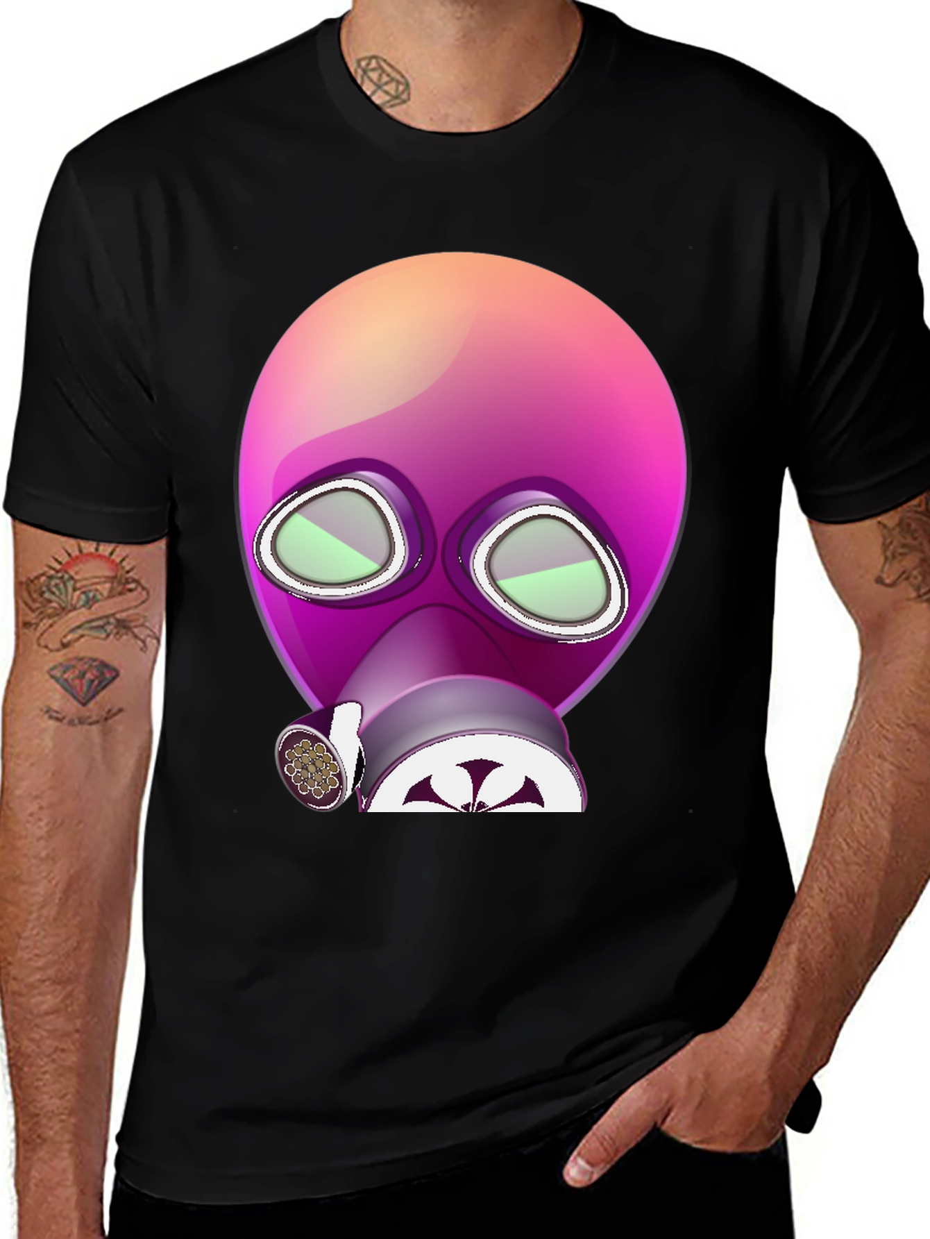 Variant 24 of Gas Mask Graphic Tee - Cool Streetwear Design