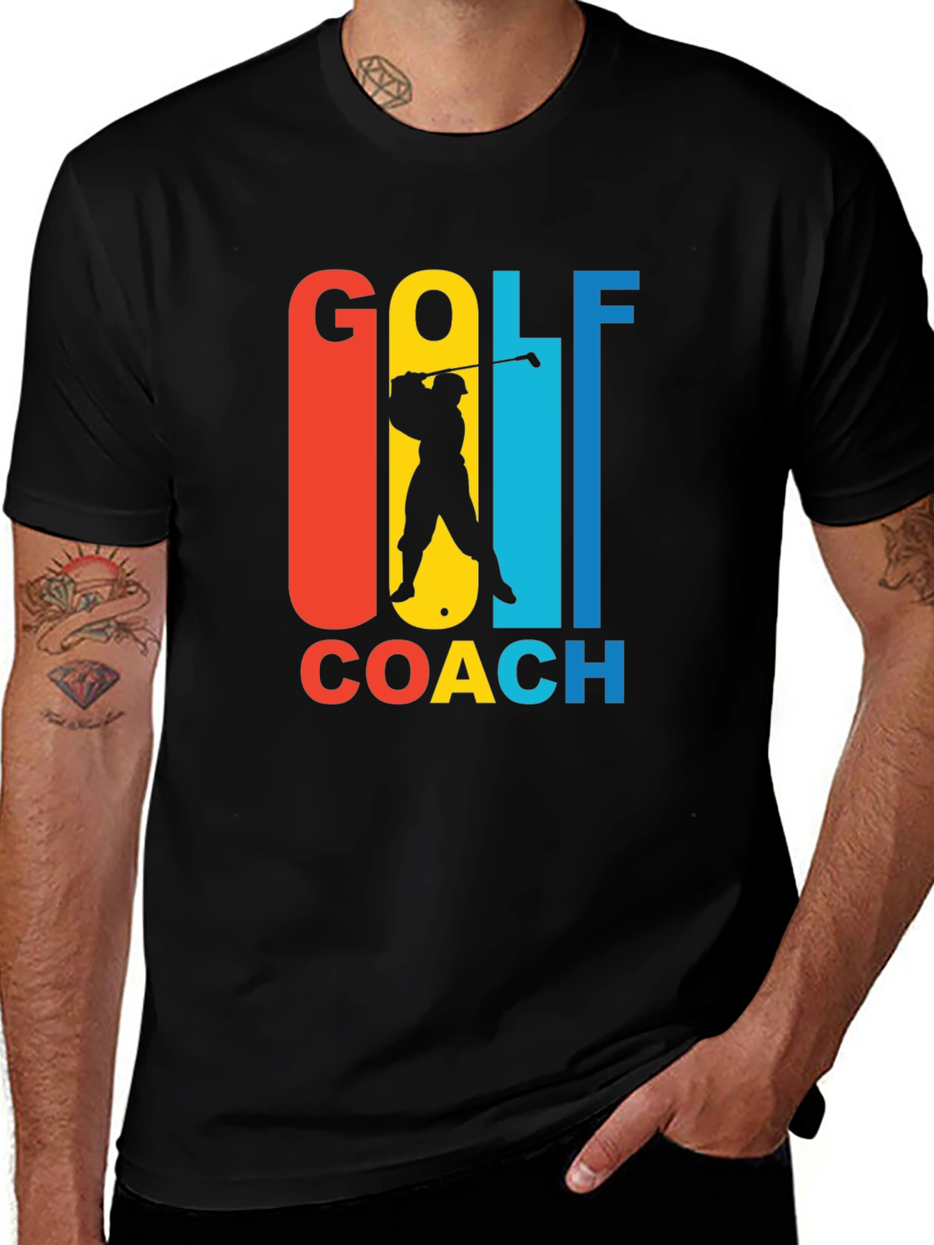 Variant 25 of Golf Coach Graphic Tee - Fun & Stylish Gift!