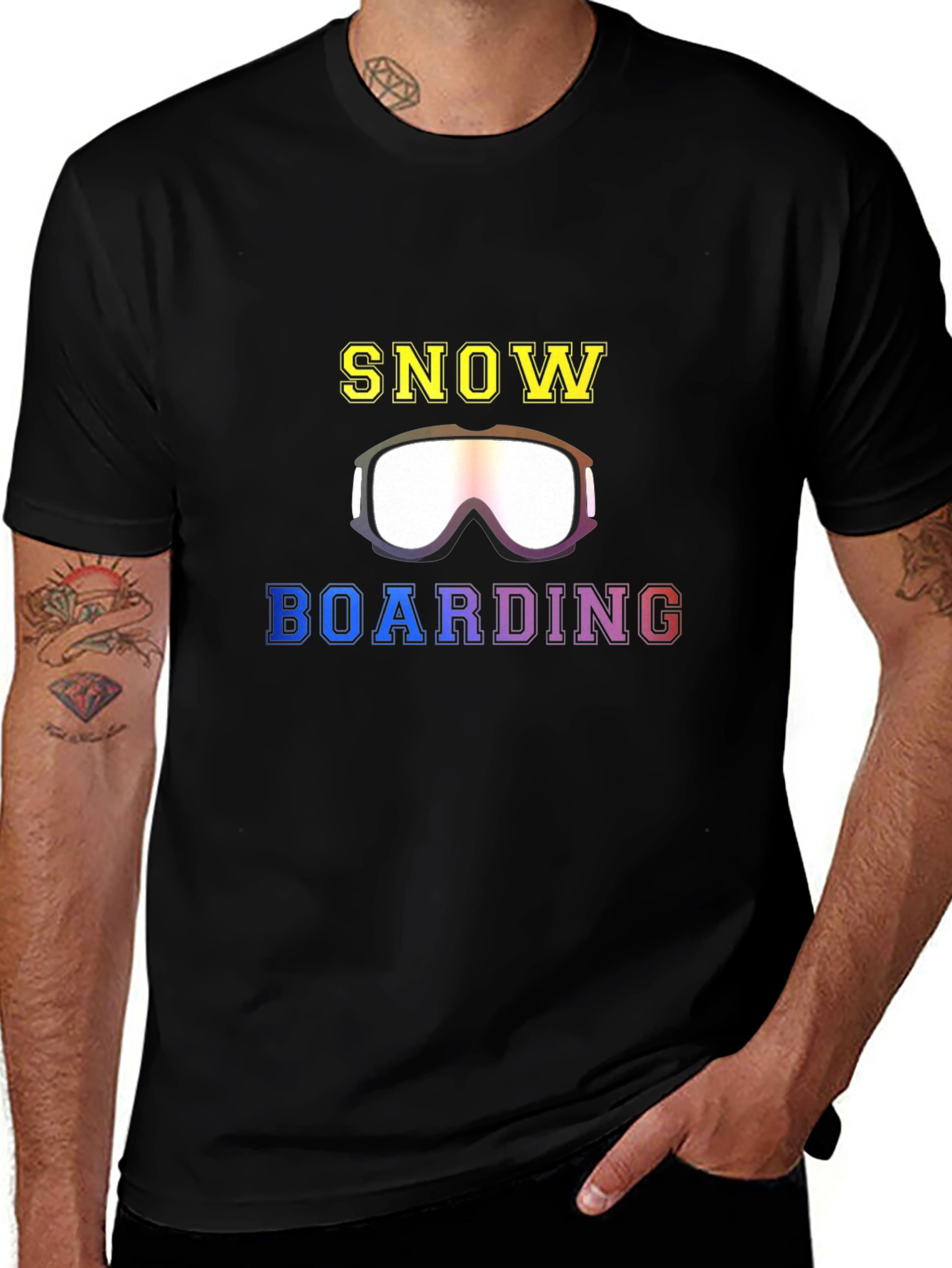 Variant 6 of Snowboarding Graphic Tee Shirt