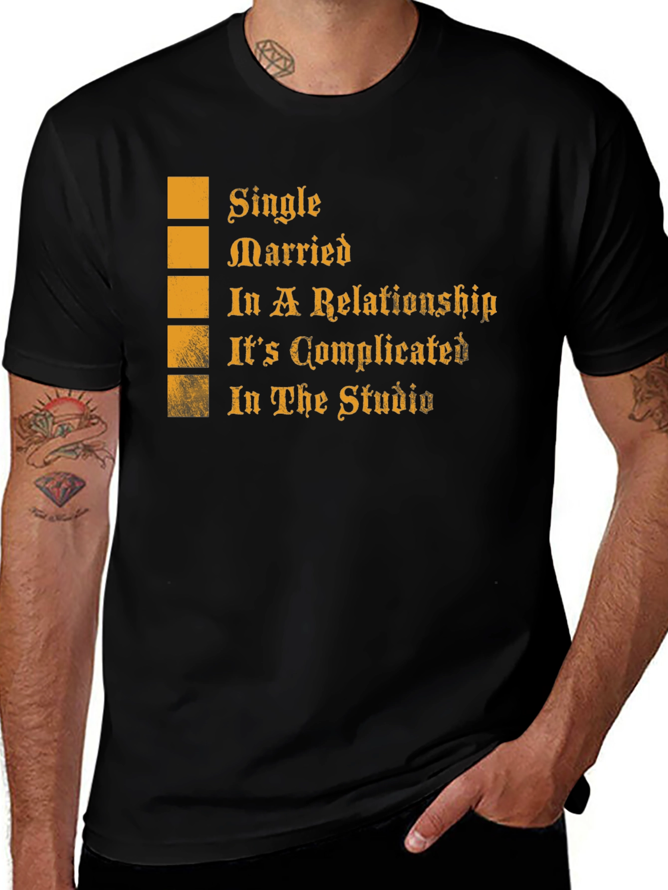 Variant 5 of Relationship Status T-Shirt - Single, Married, or Complicated?