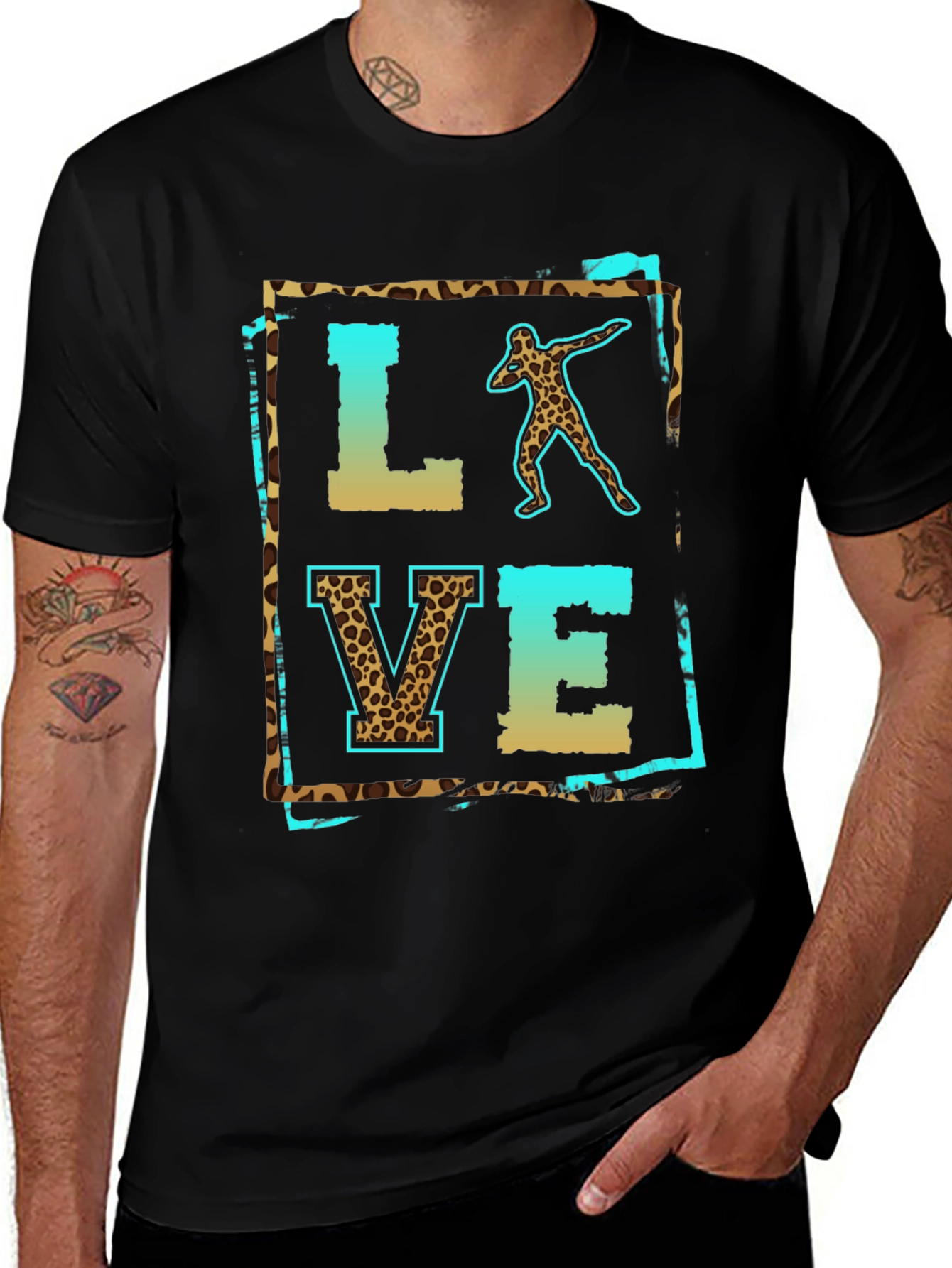 Variant 22 of Love Shot Put Leopard Print T-Shirt