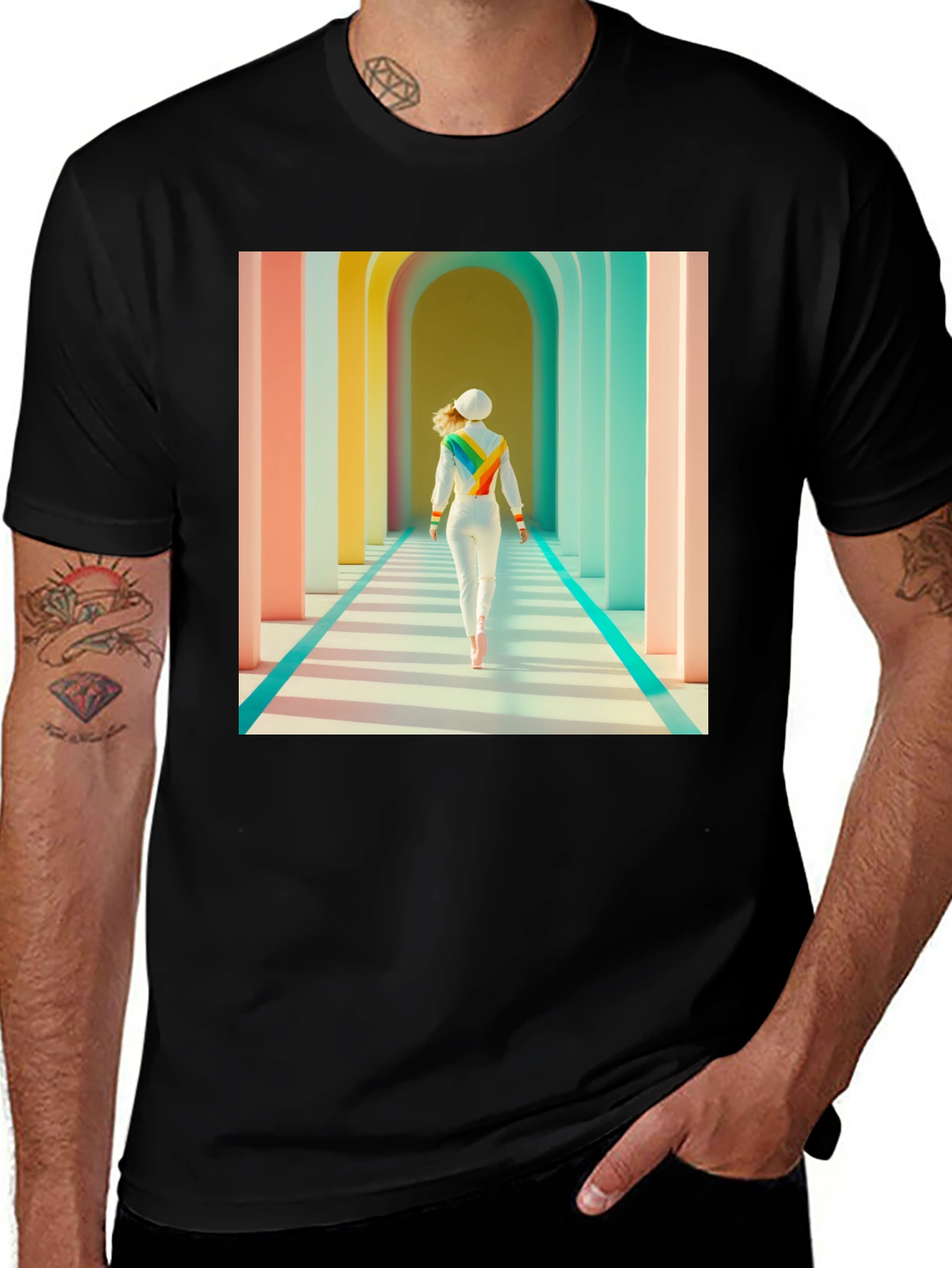 Variant 5 of Rainbow Corridor Graphic Tee