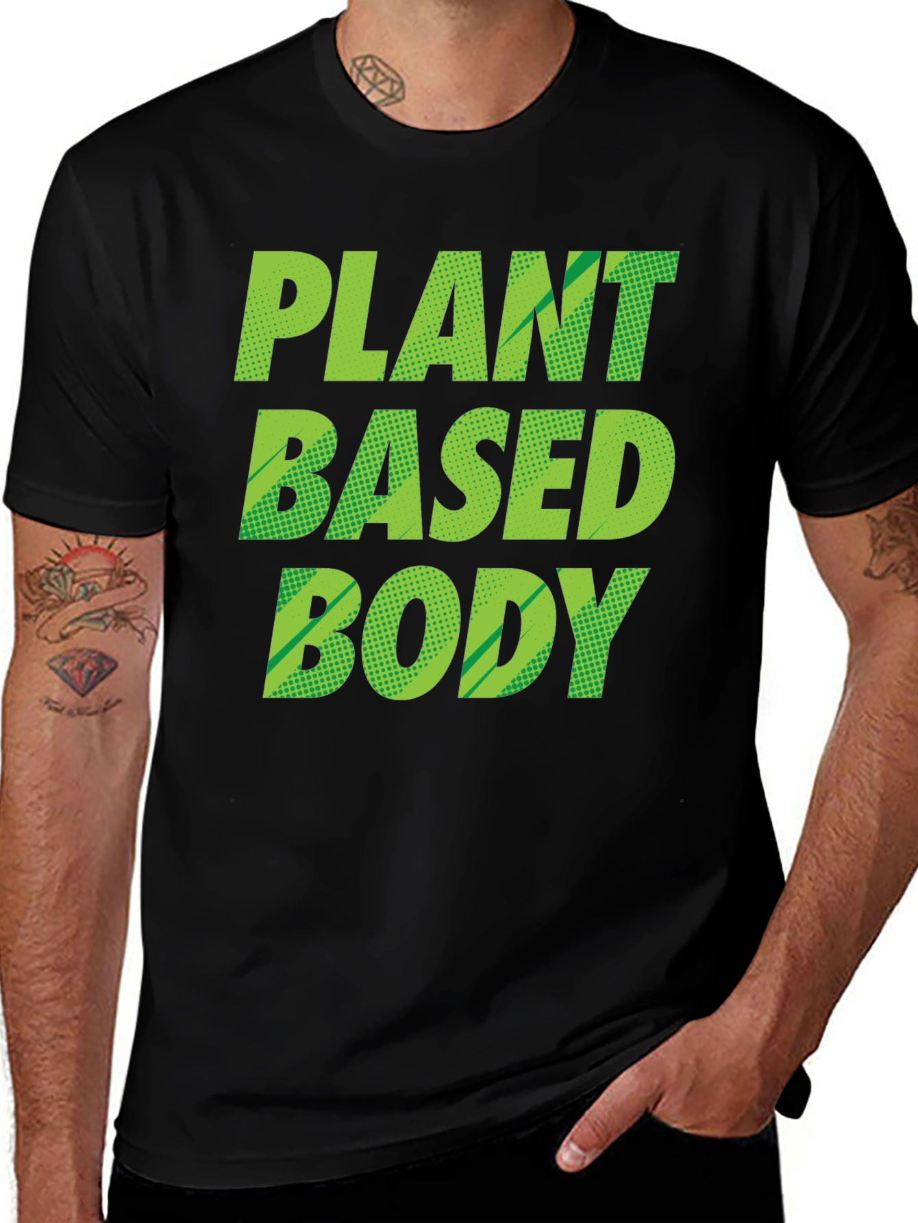 Variant 16 of Plant Based Body Black T-Shirt