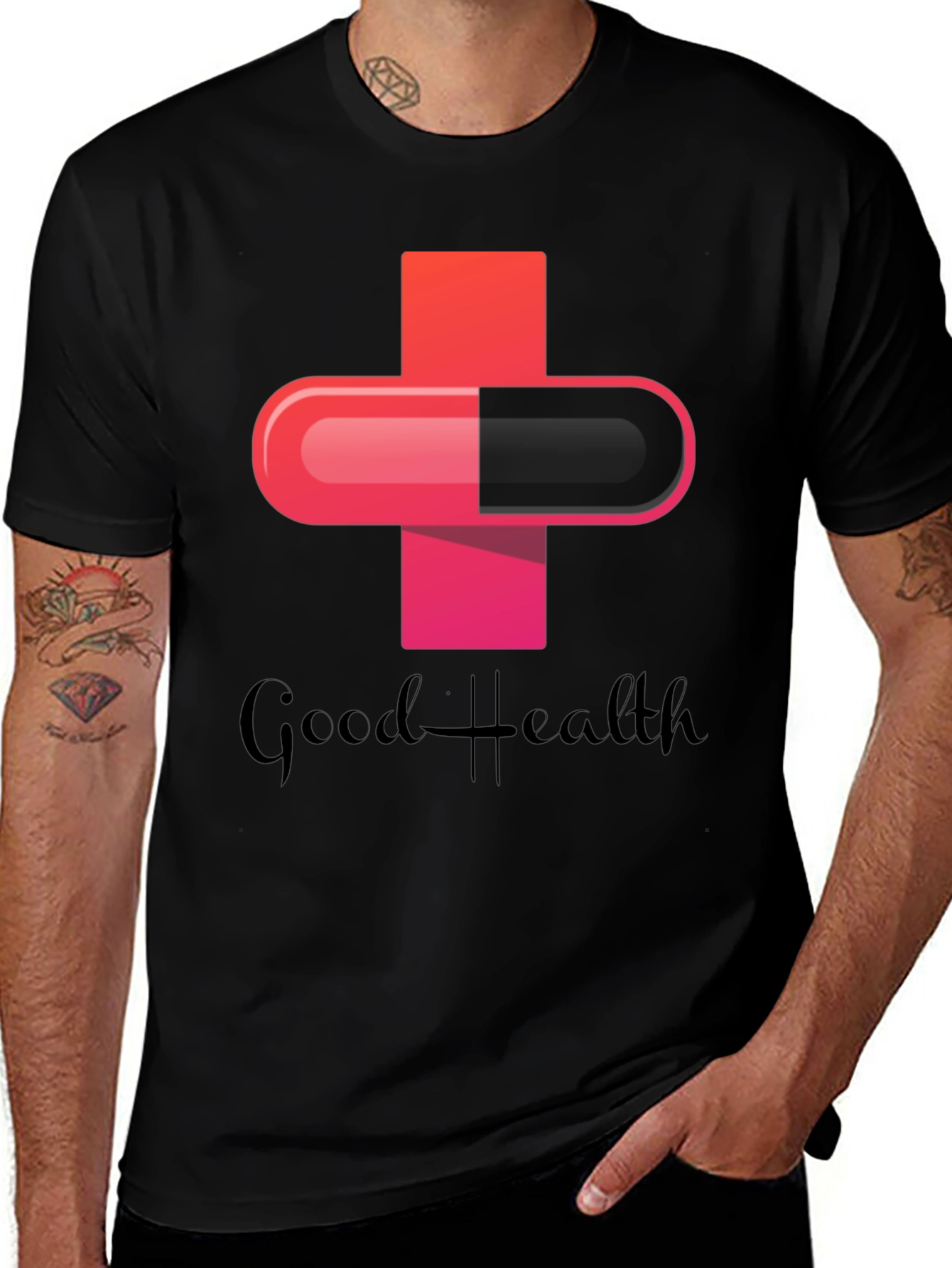 Variant 19 of Good Health T-Shirt - Medical Design