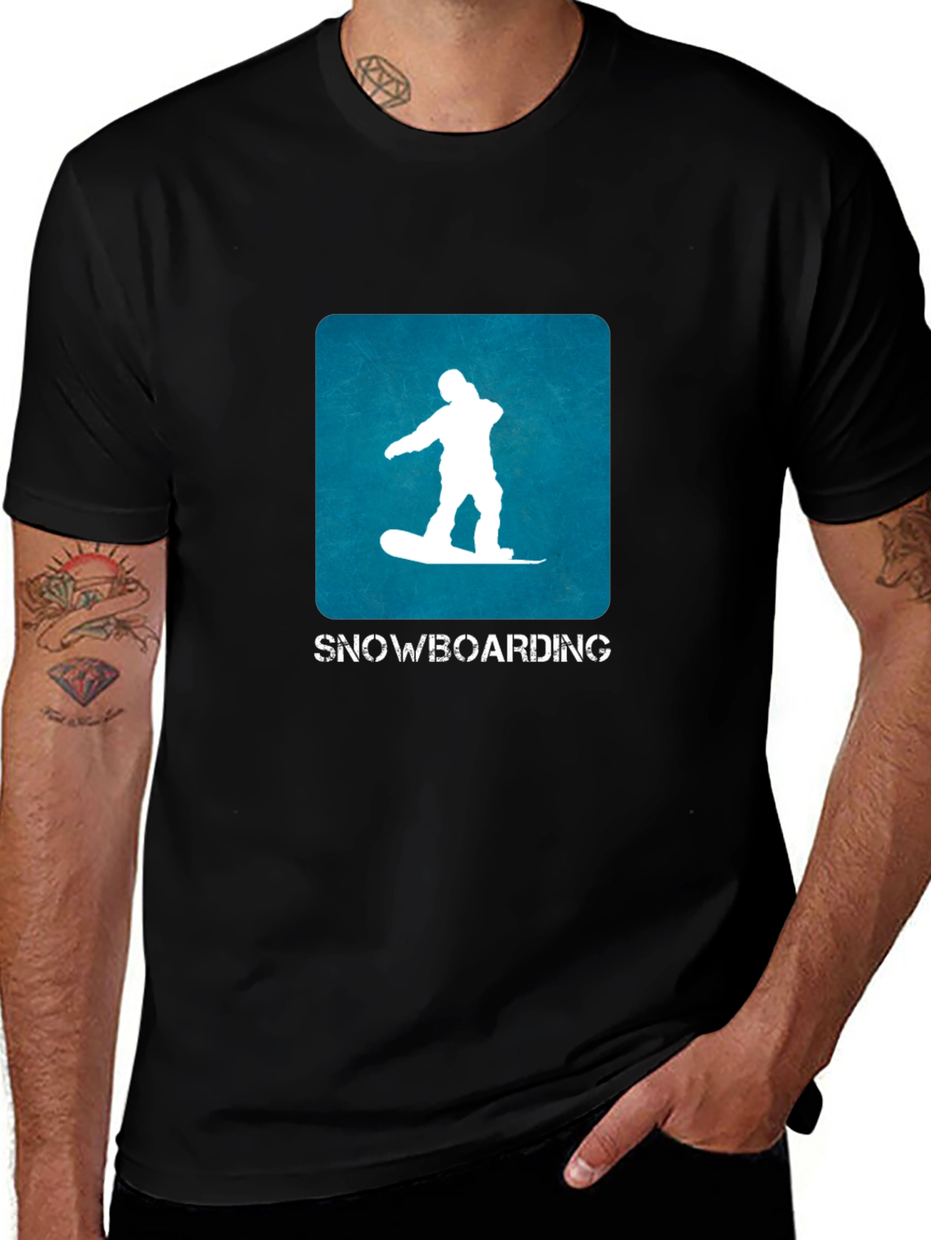 Variant 5 of Snowboarding Graphic T-Shirt