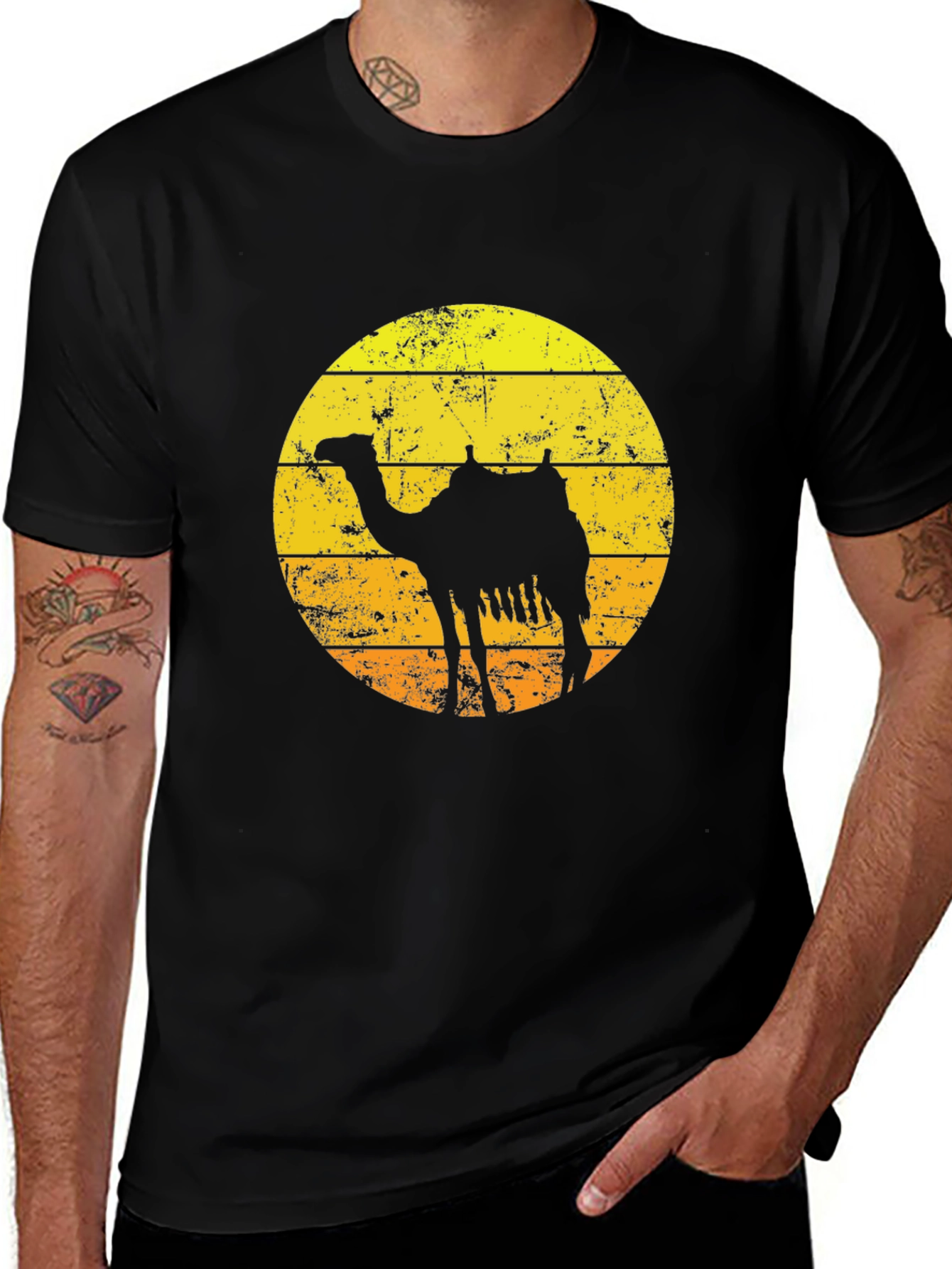 Variant 10 of Retro Camel Silhouette T-Shirt