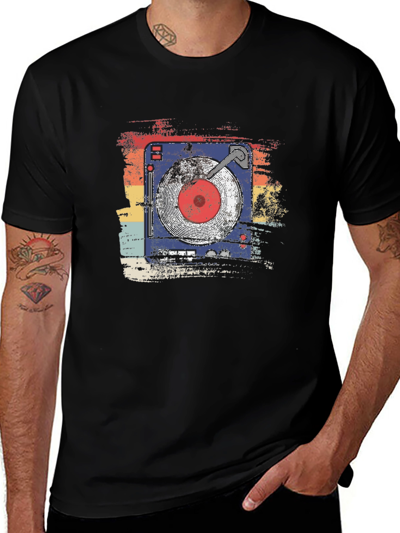 Variant 22 of Retro Turntable Graphic Tee