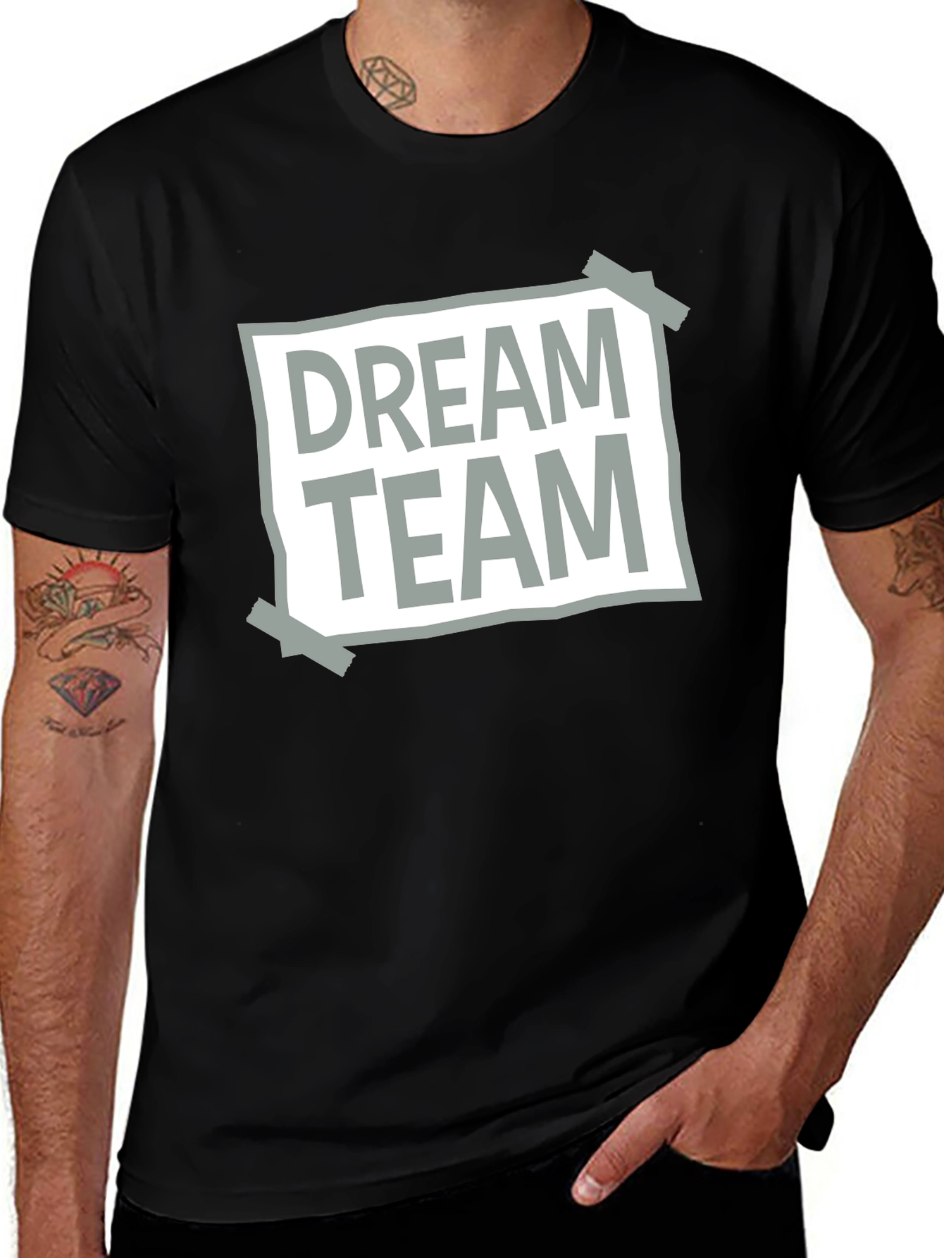 Variant 13 of Dream Team Graphic Tee - Casual Crew Neck T-Shirt