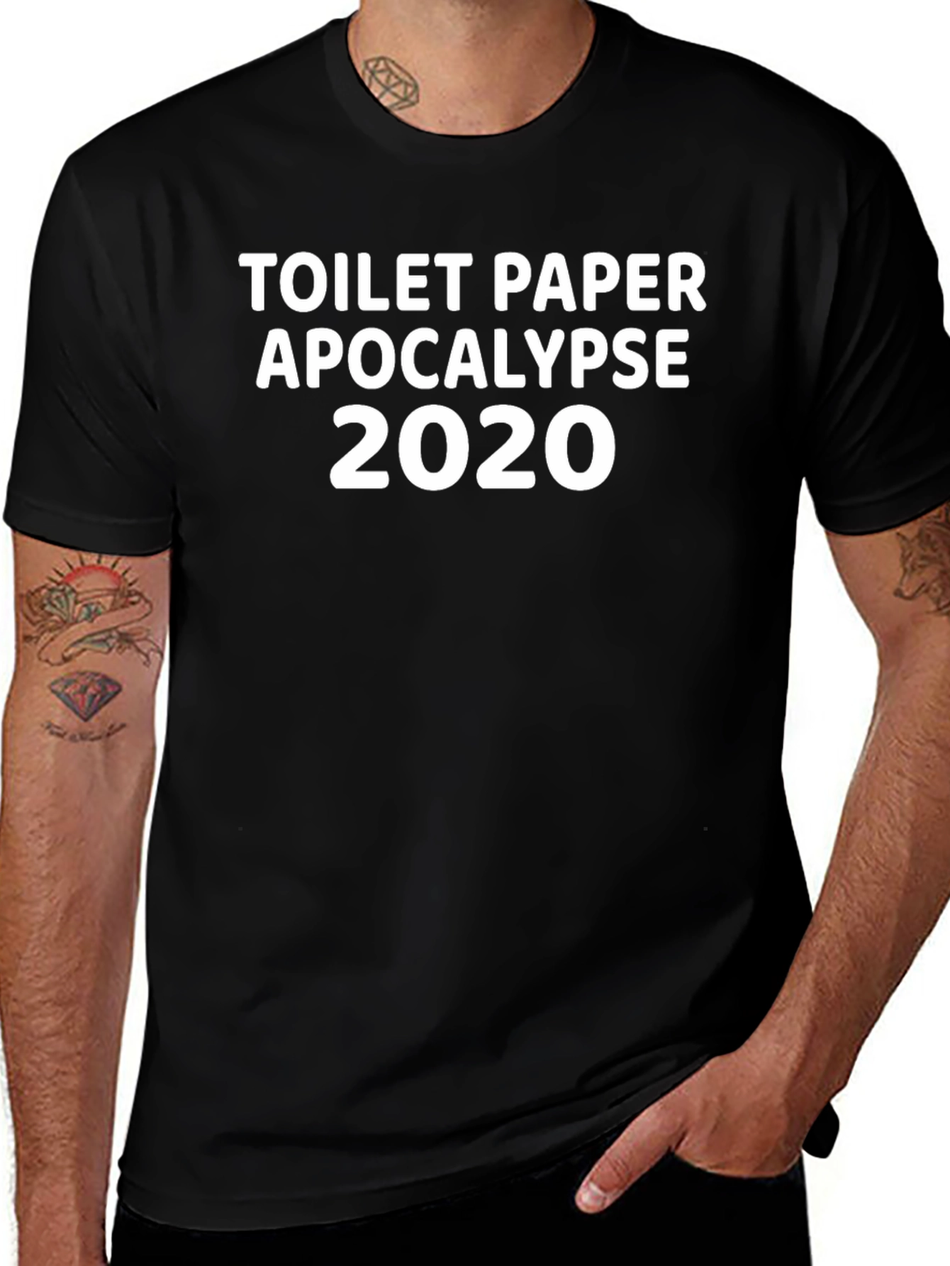 Variant 14 of Toilet Paper Apocalypse 2020 Black T-Shirt