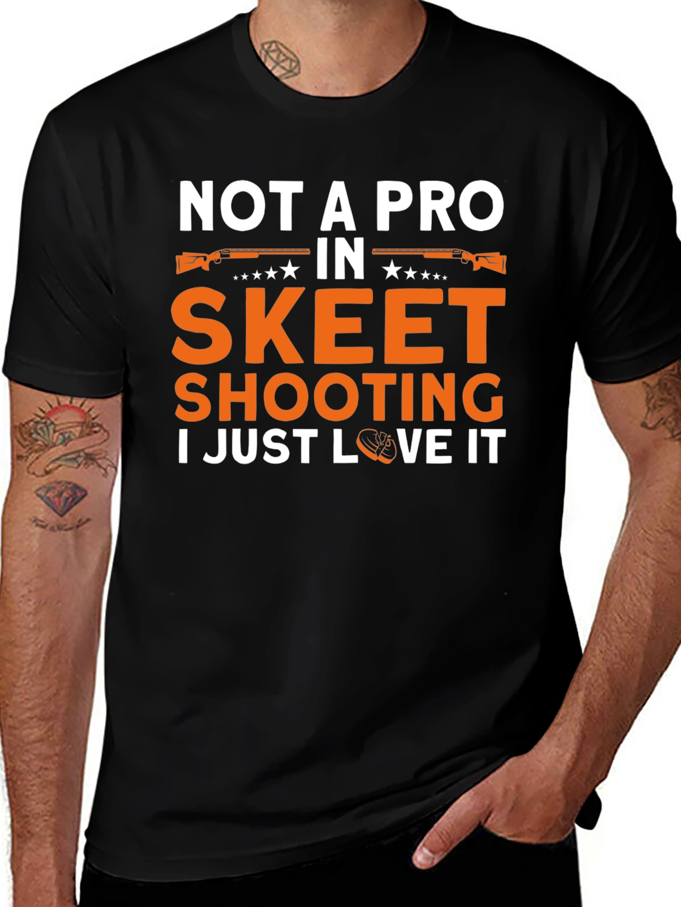 Variant 8 of Skeet Shooting T-Shirt - Not A Pro, Just Love It