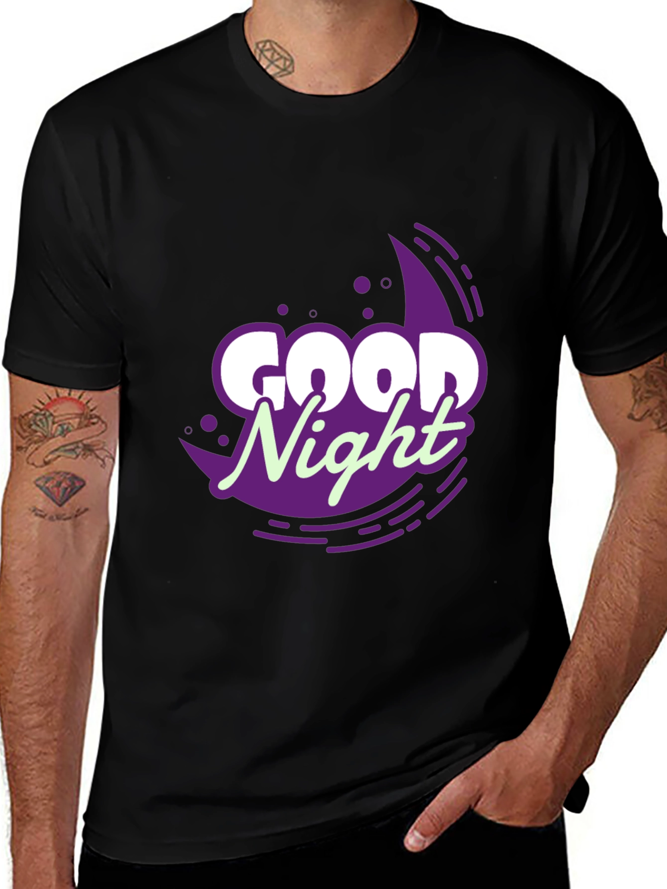 Variant 26 of Good Night Graphic Print Tee