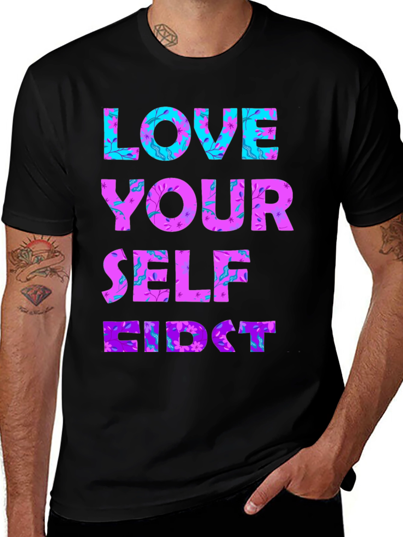 Variant 13 of Love Yourself First Graphic T-Shirt