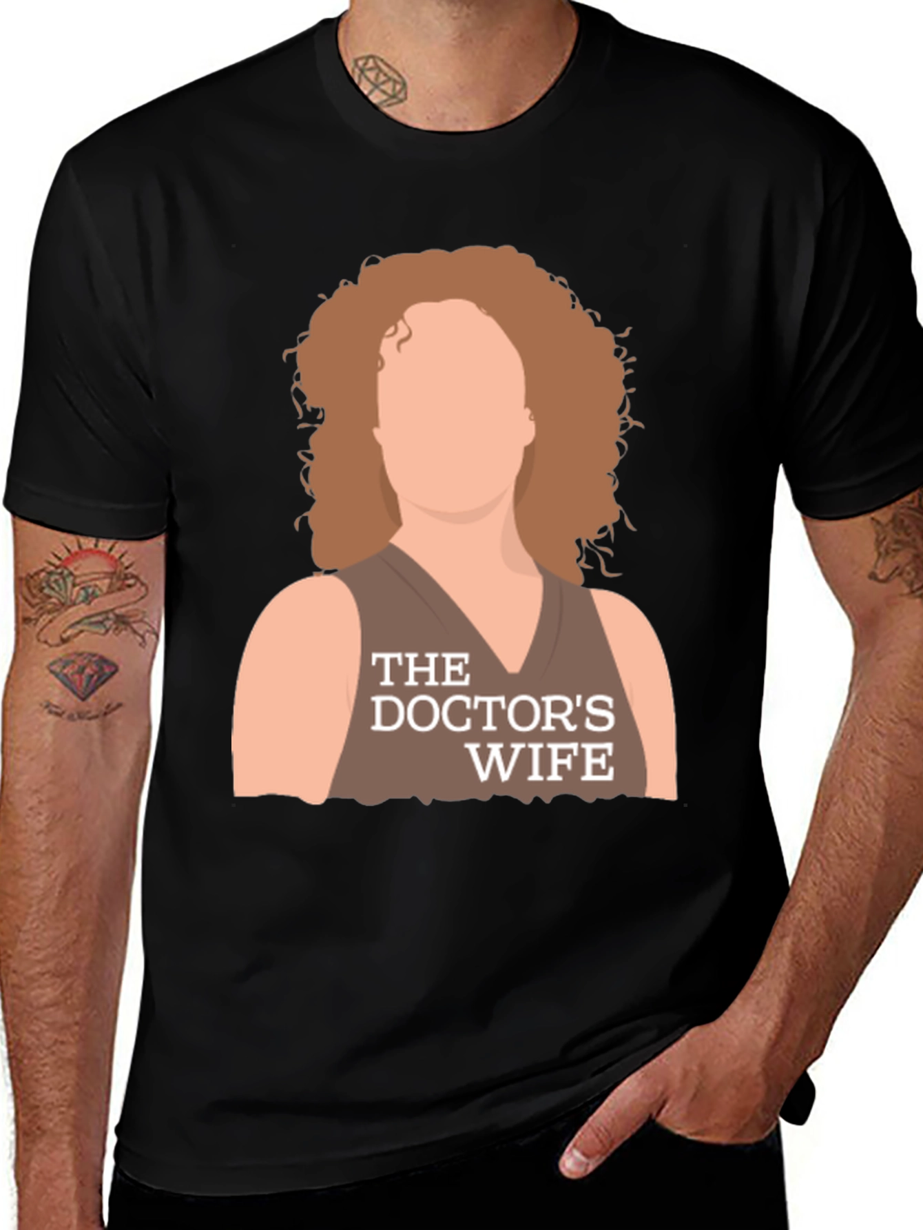 Variant 18 of The Doctor's Wife Graphic T-Shirt - Black
