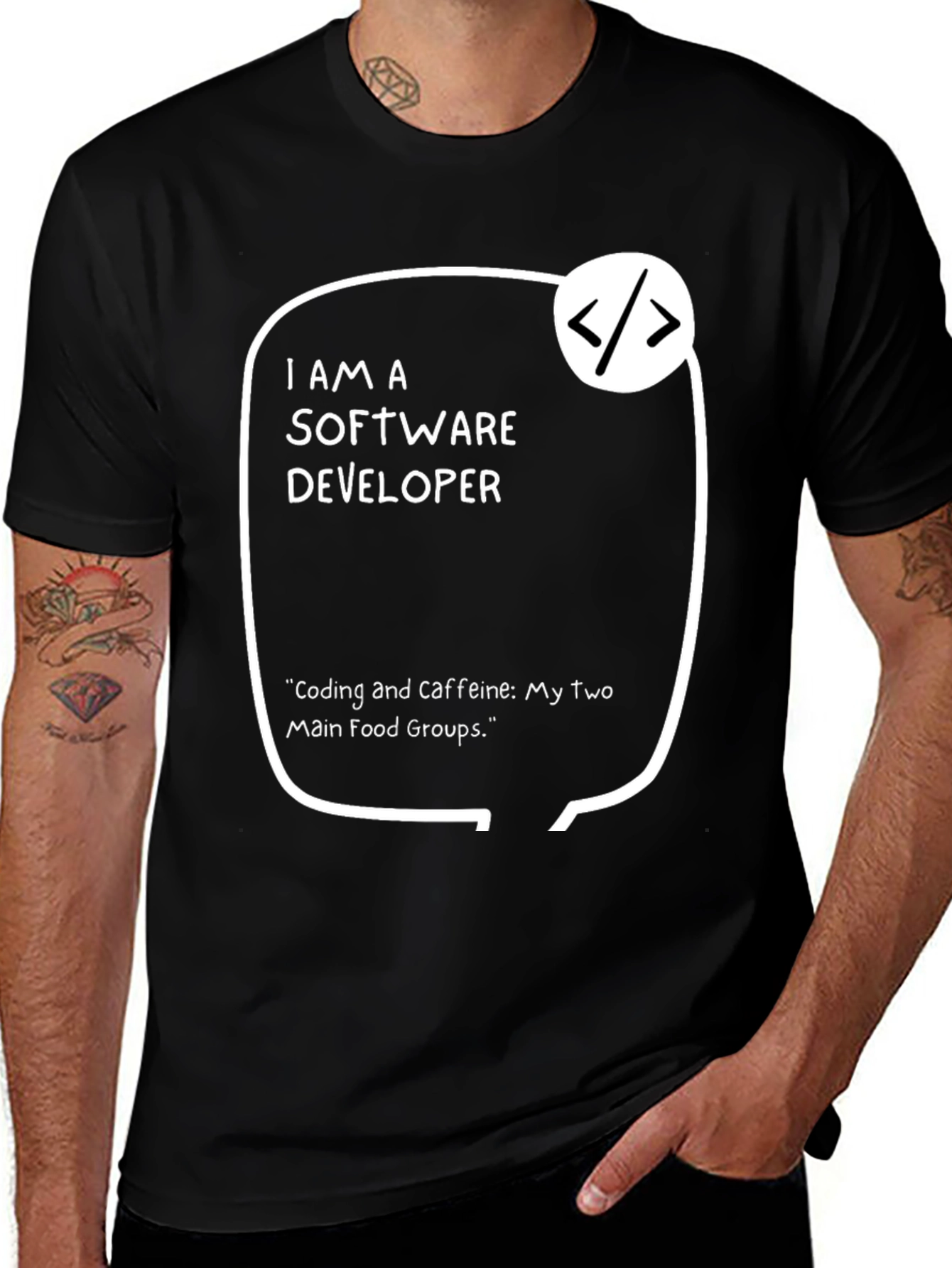 Variant 25 of Software Developer Coding & Caffeine T-Shirt