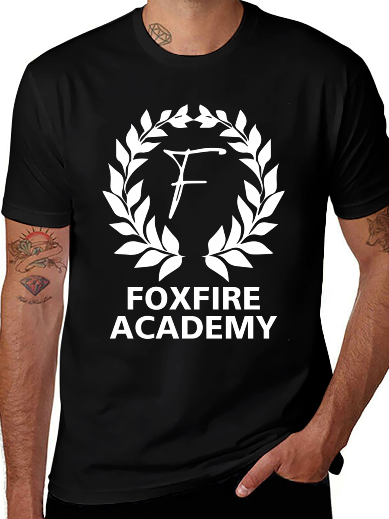 Variant 16 of Foxfire Academy Graphic T-Shirt - Black