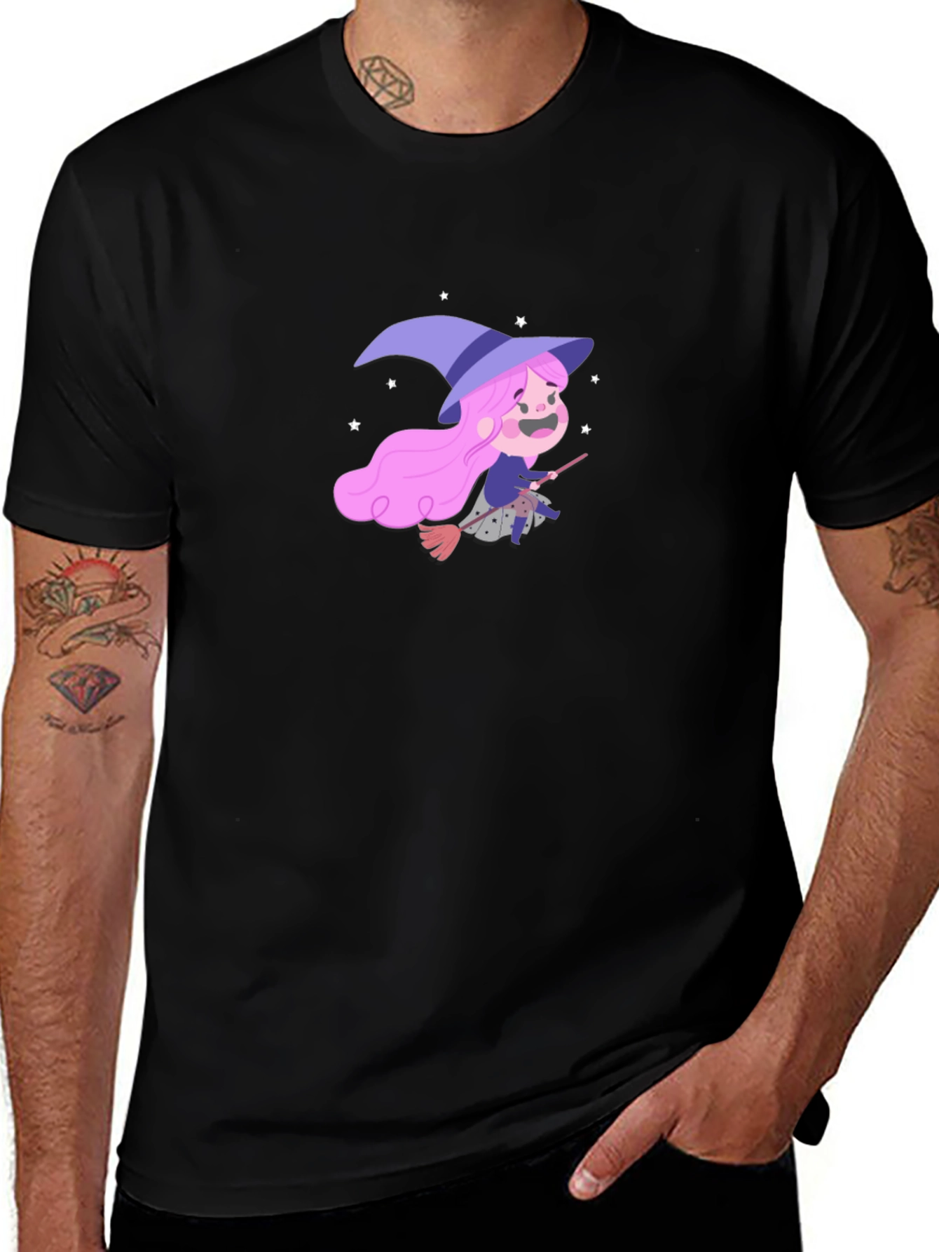 Whimsical Witch T-Shirt - Fun Halloween Apparel