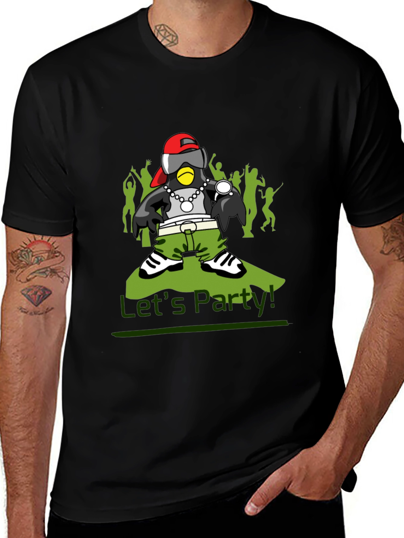 Variant 20 of Let's Party Penguin Graphic T-Shirt