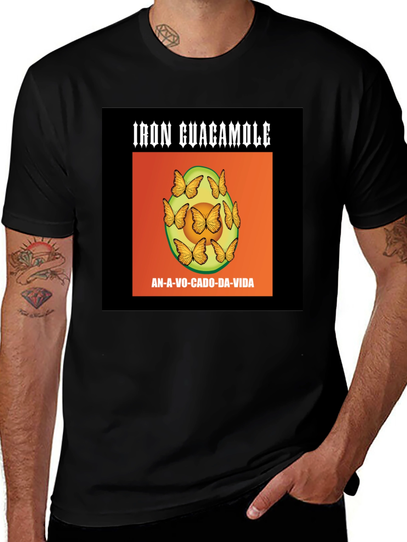 Iron Guacamole Avocado Graphic T-Shirt