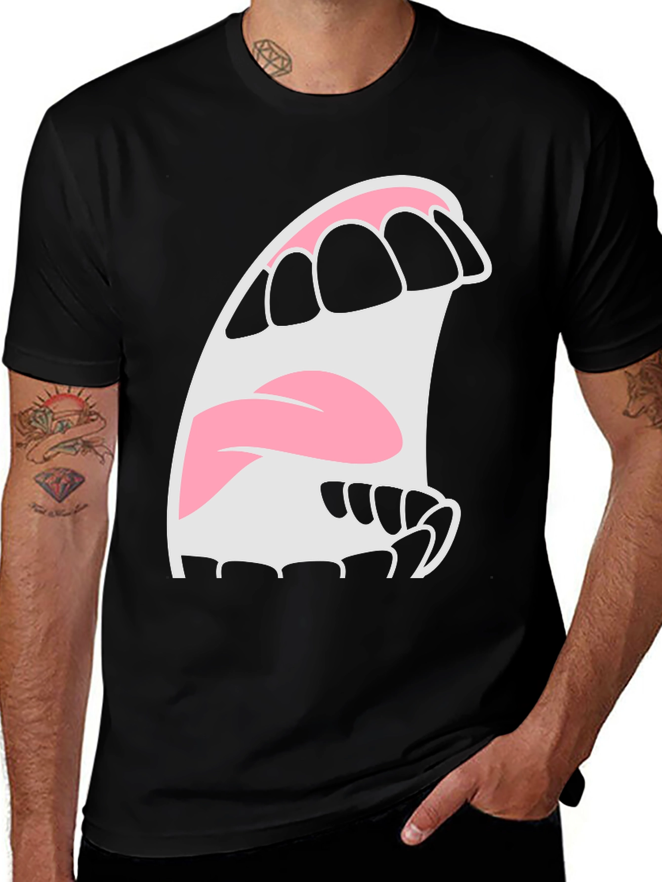 Variant 23 of Cartoon Mouth T-Shirt - Expressive Graphic Tee