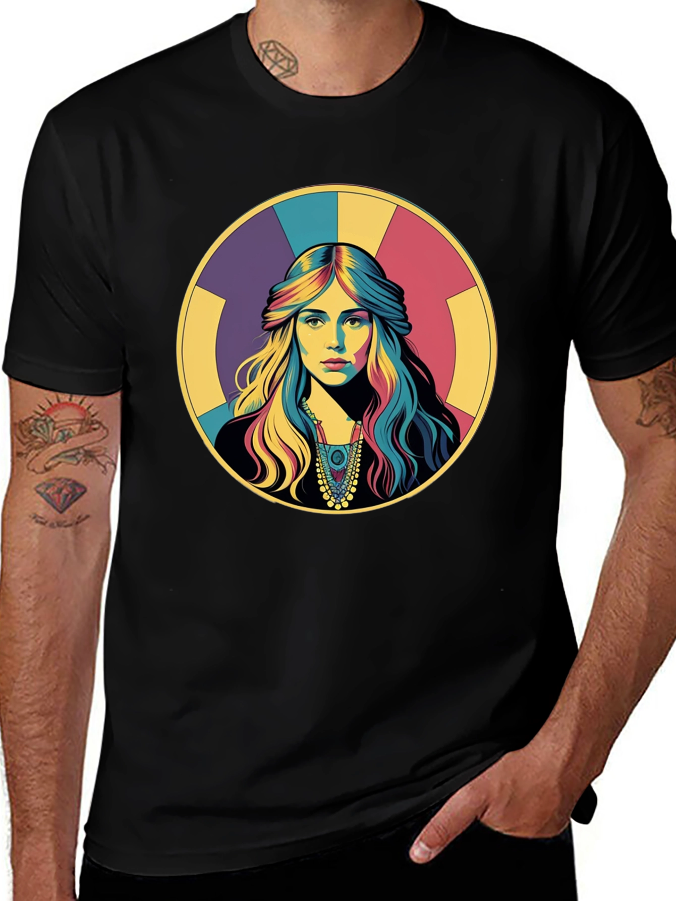 Variant 21 of Retro Woman Portrait Graphic T-Shirt