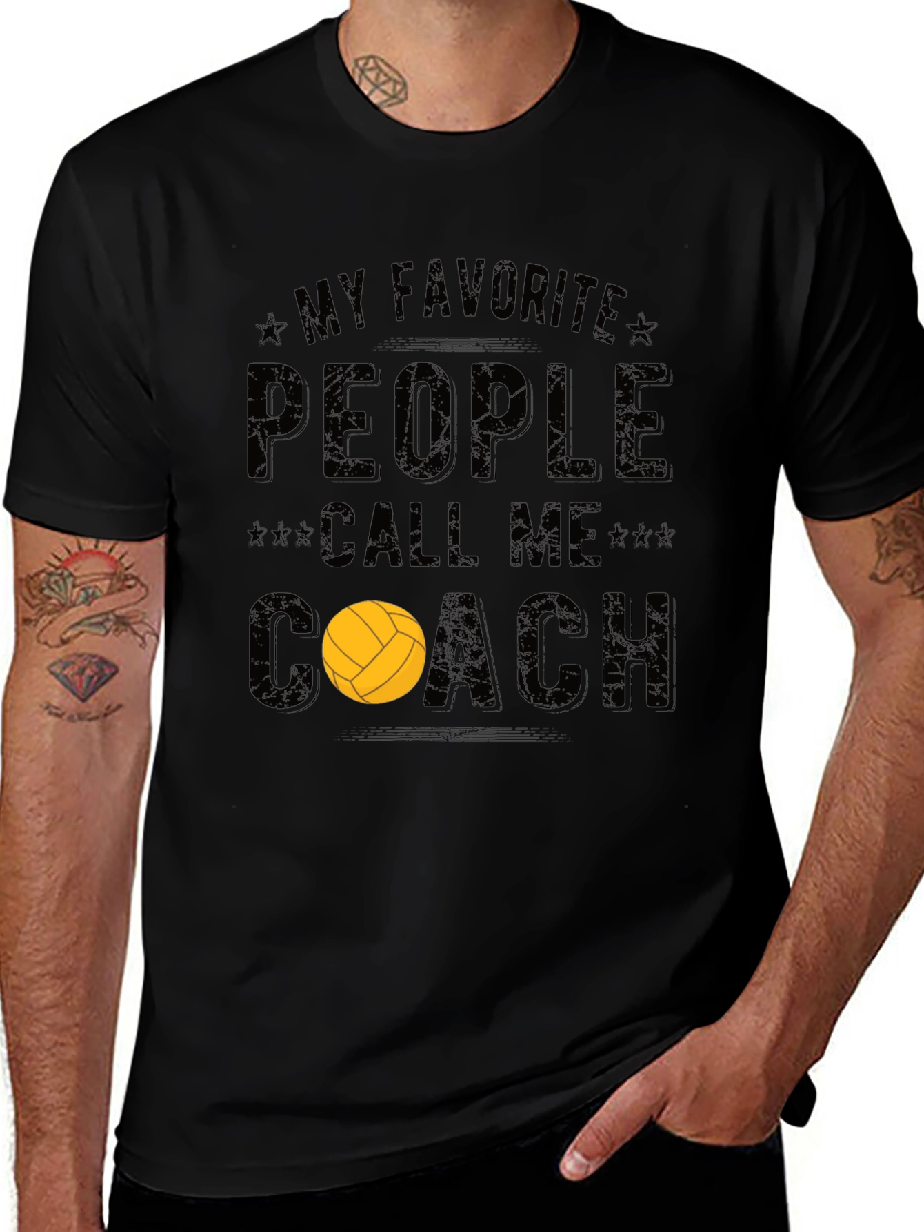 Variant 23 of Volleyball Coach T-Shirt - My Favorite People Call Me Coach