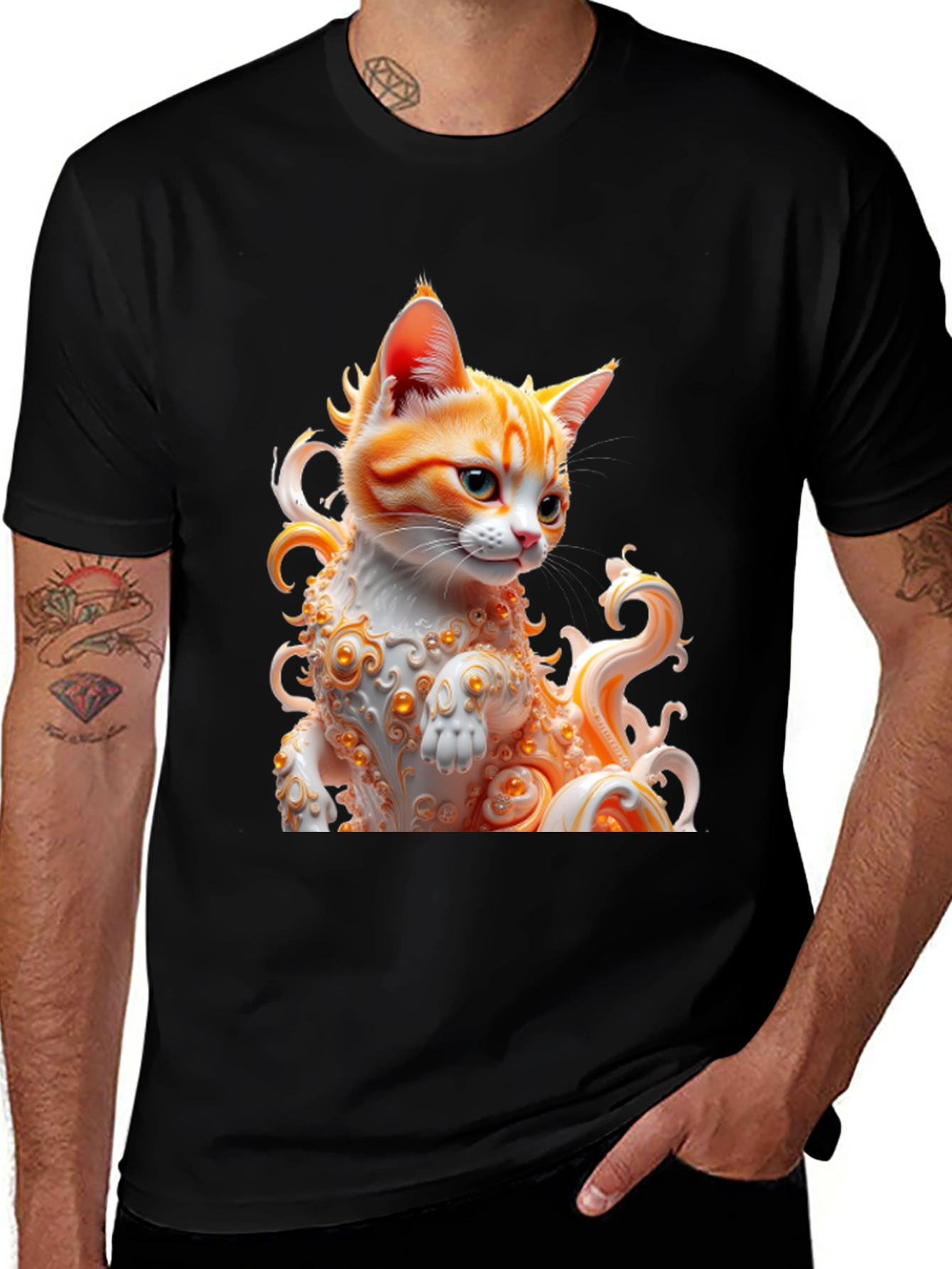 Variant 23 of Cat Art T-Shirt